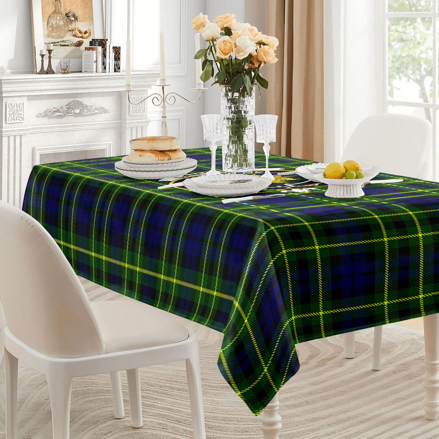 Campbell of Breadalbane Modern Tartan Crest Tablecloth