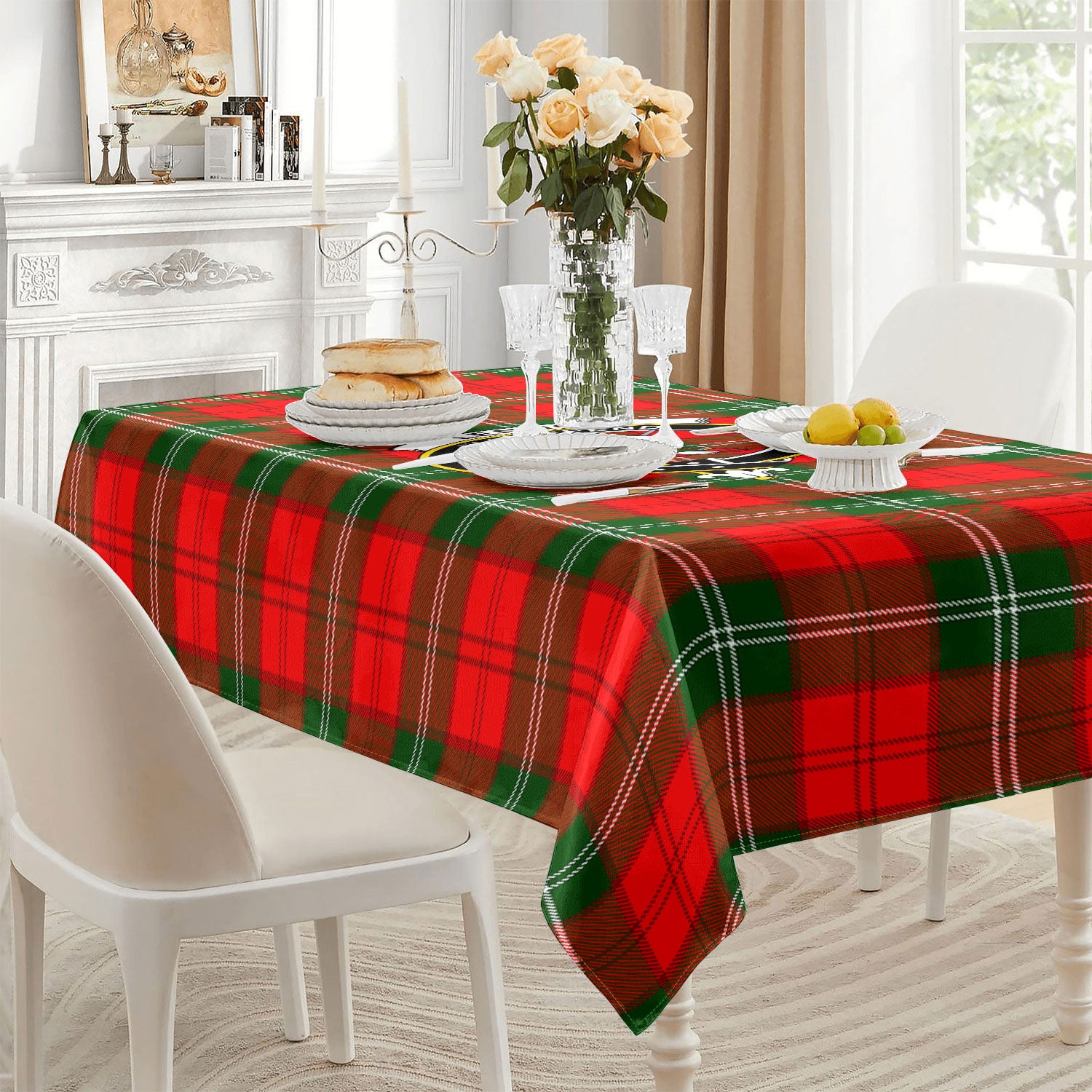 Lennox Tartan Crest Tablecloth