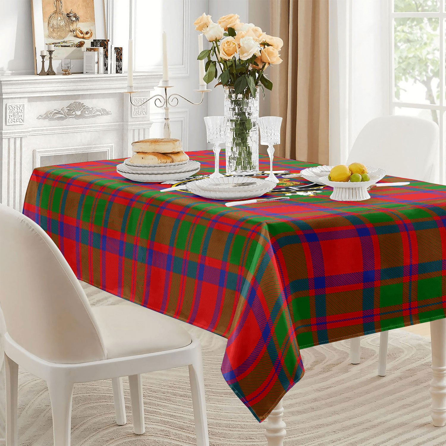 MacIntosh Modern Tartan Crest Tablecloth