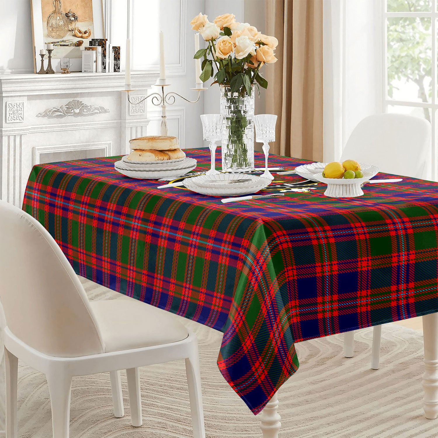 MacIntyre Modern Tartan Crest Tablecloth