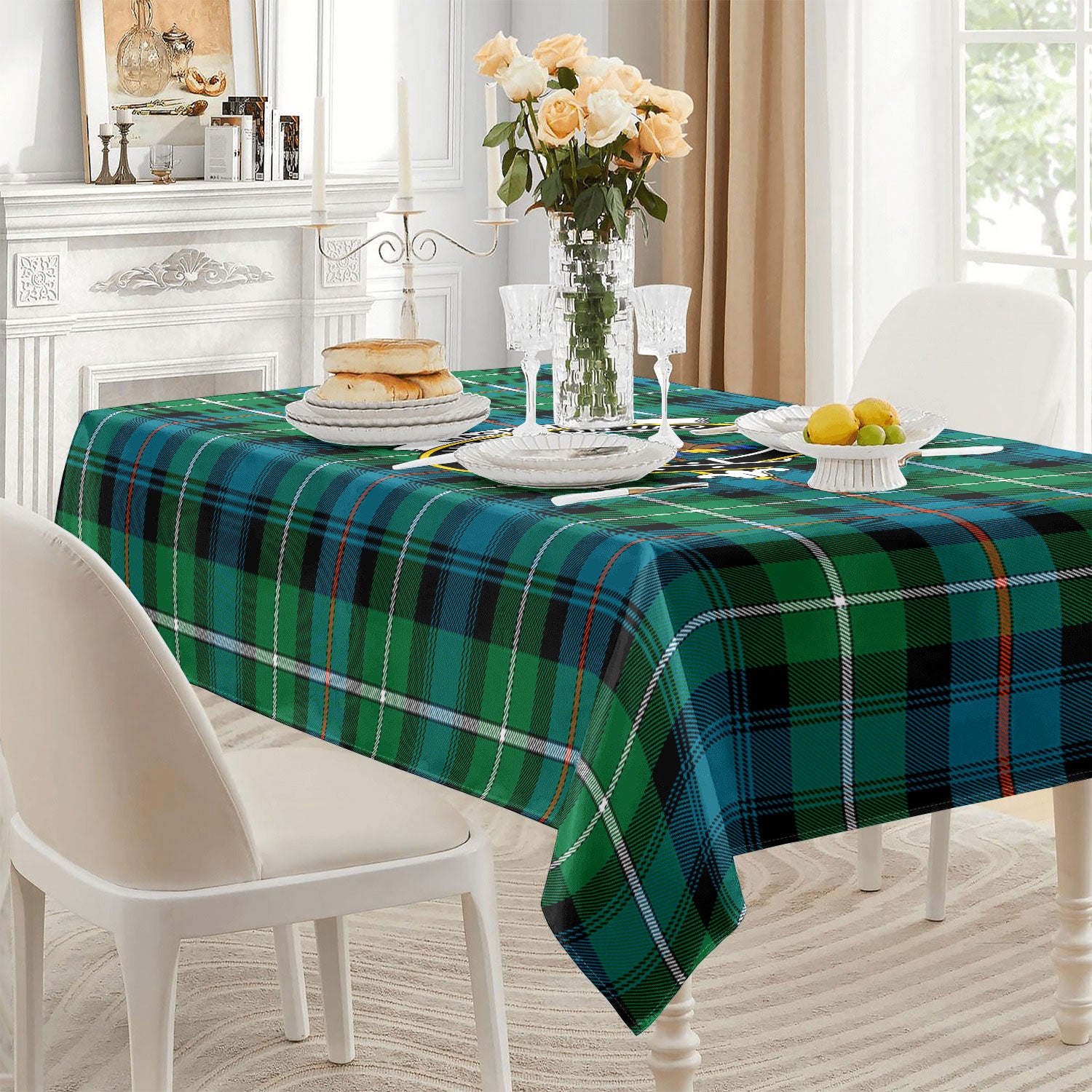 MacKenzie Ancient Tartan Crest Tablecloth