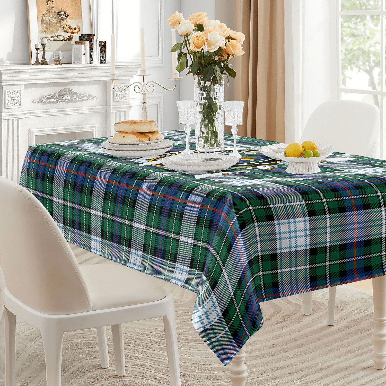 MacKenzie Dress Ancient Tartan Crest Tablecloth
