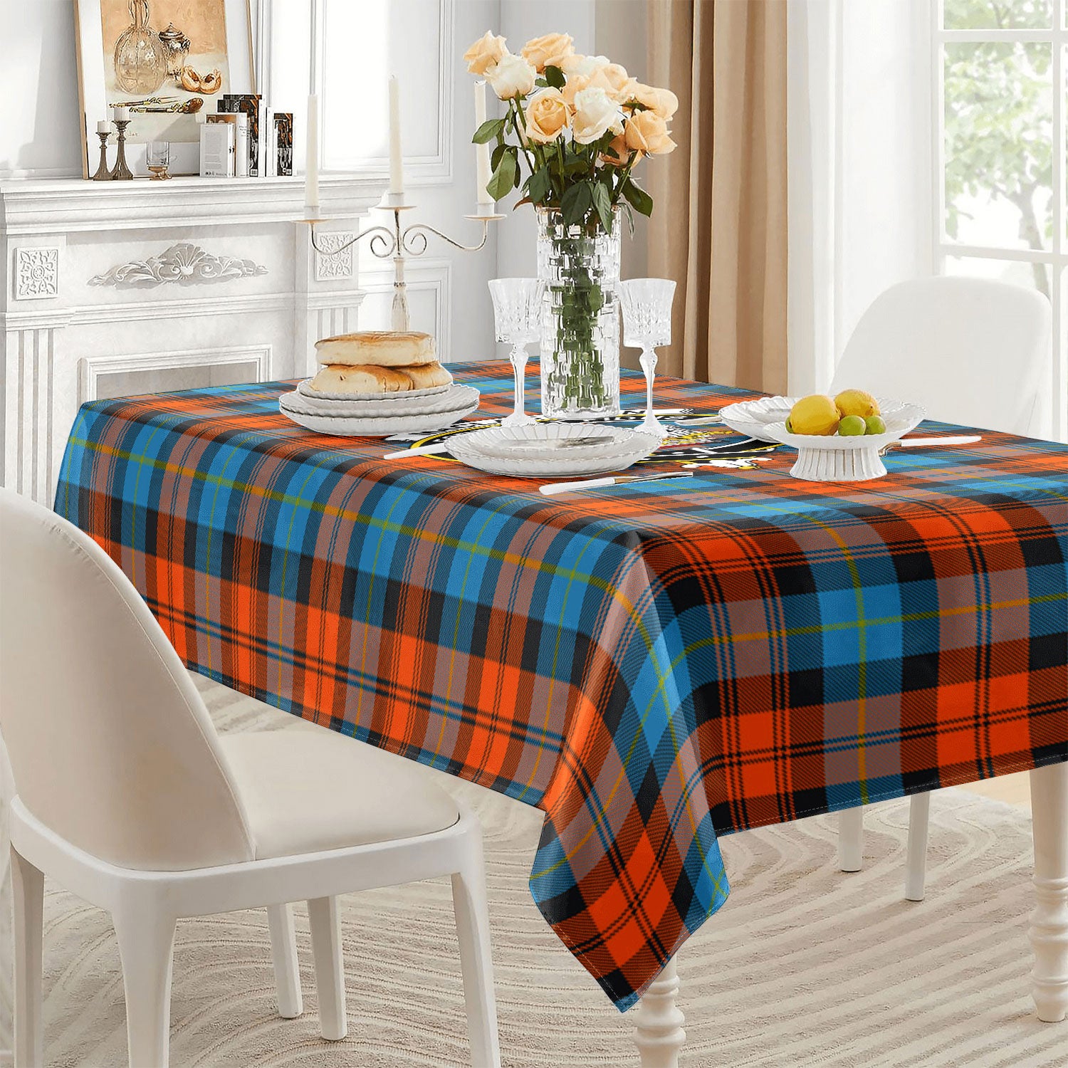 MacLachlan Ancient Tartan Crest Tablecloth