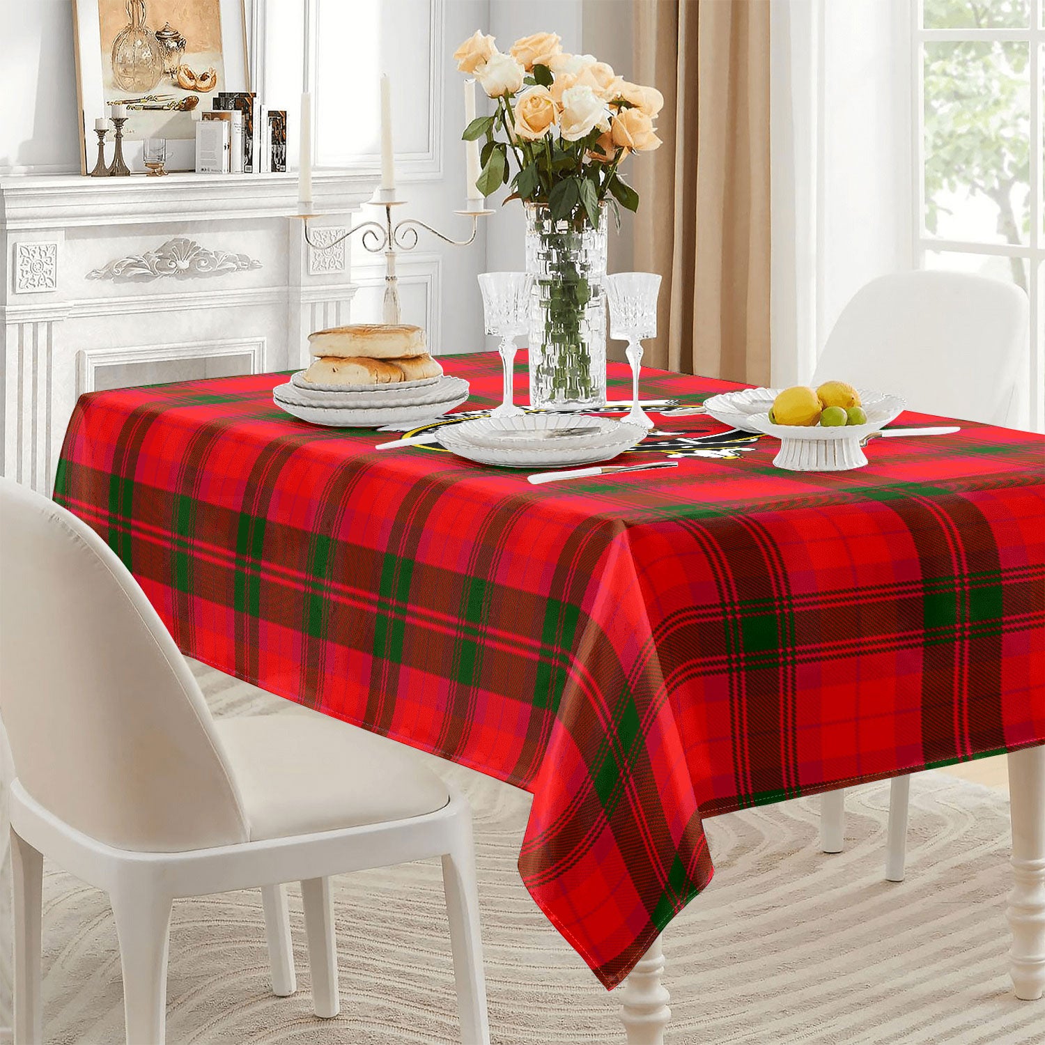 MacNab Modern Tartan Crest Tablecloth