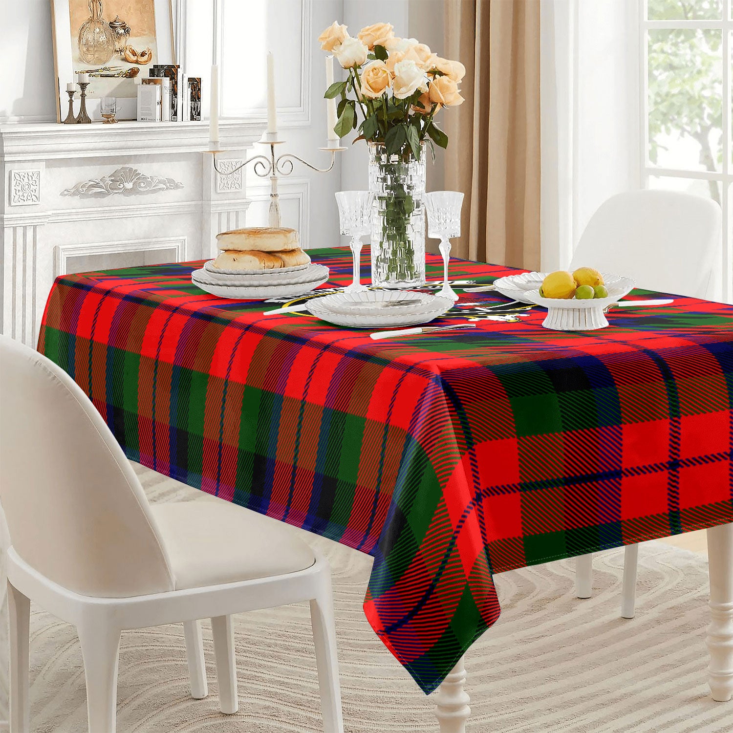 MacNaughten Tartan Crest Tablecloth