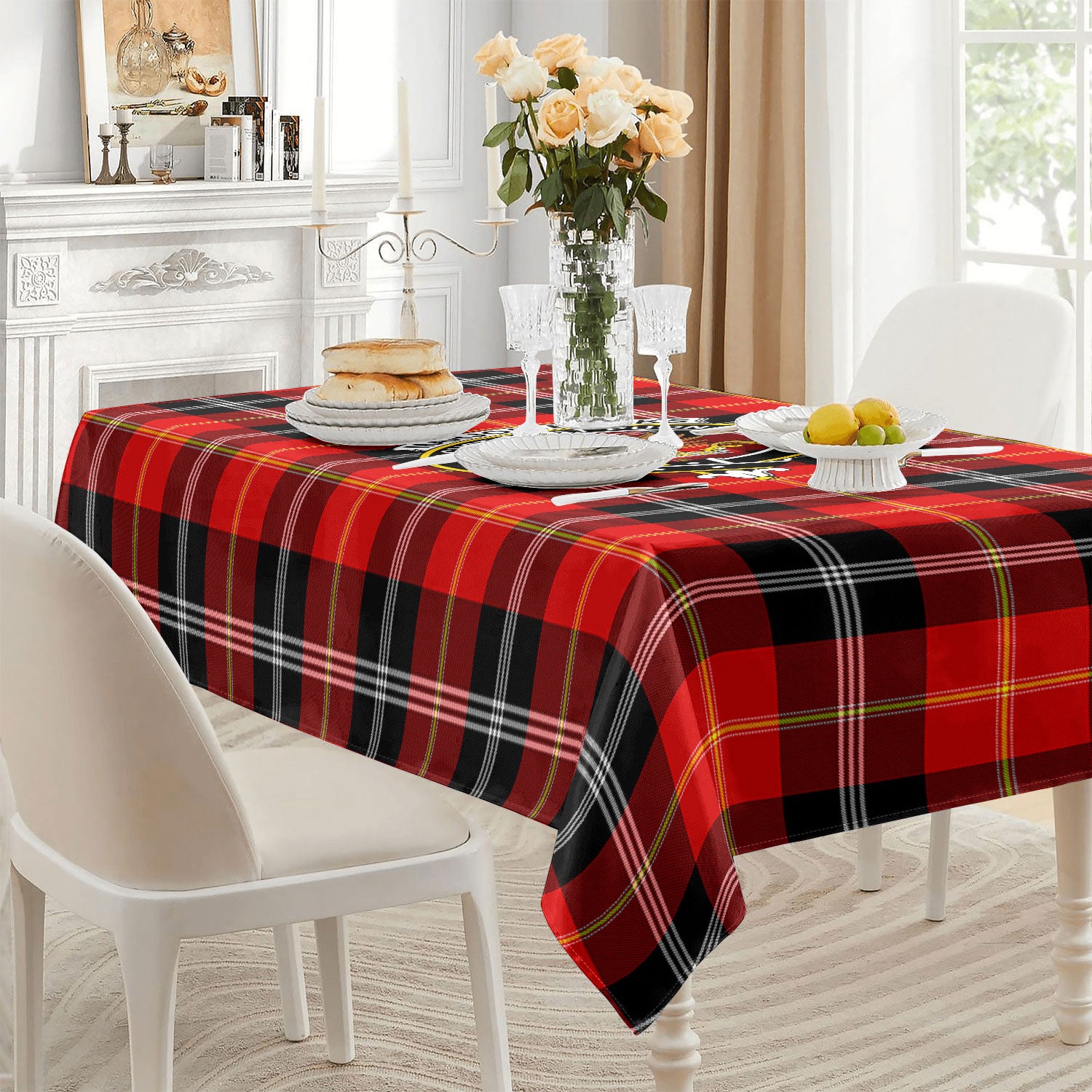 Marjoribanks Tartan Crest Tablecloth