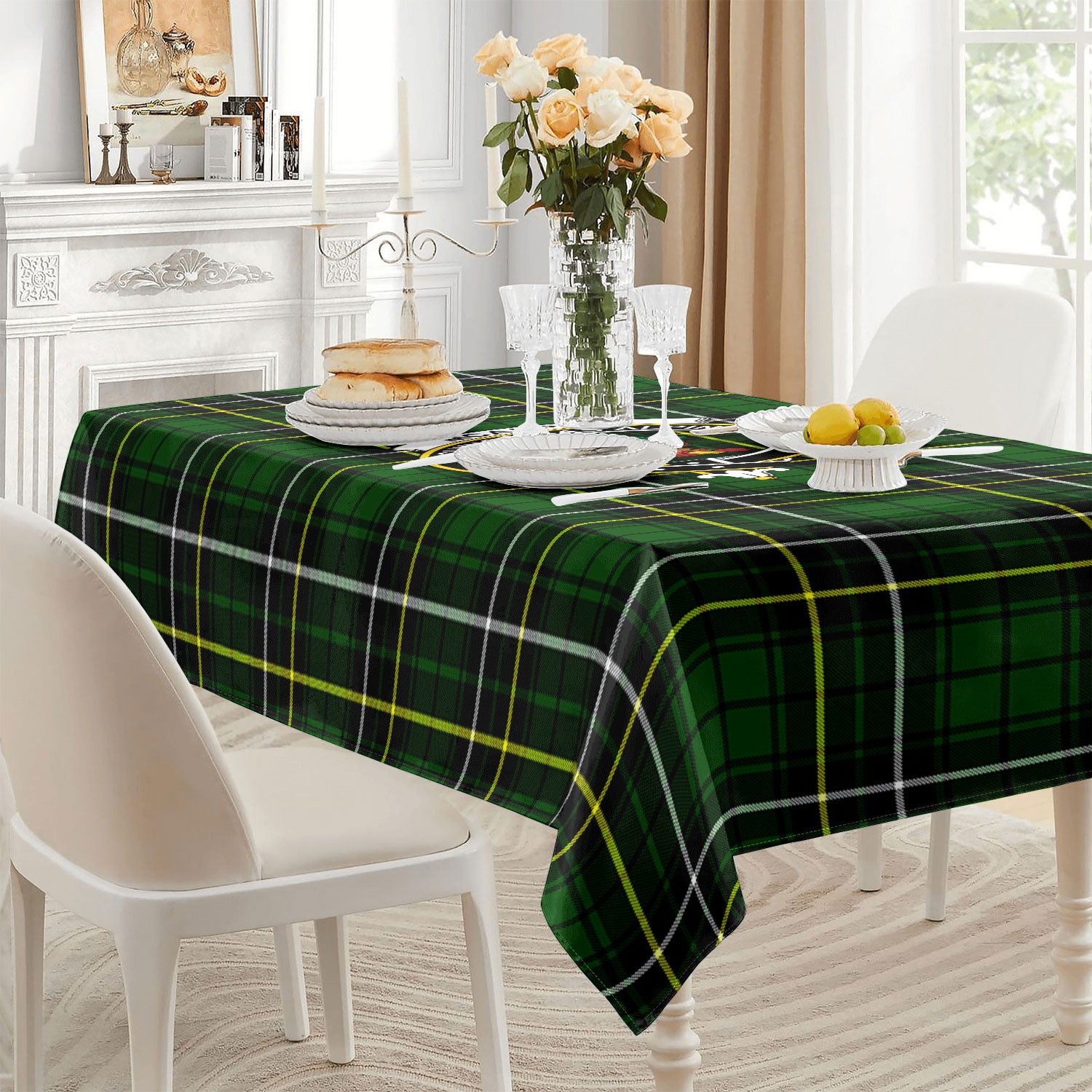 McAlpine Modern Tartan Crest Tablecloth