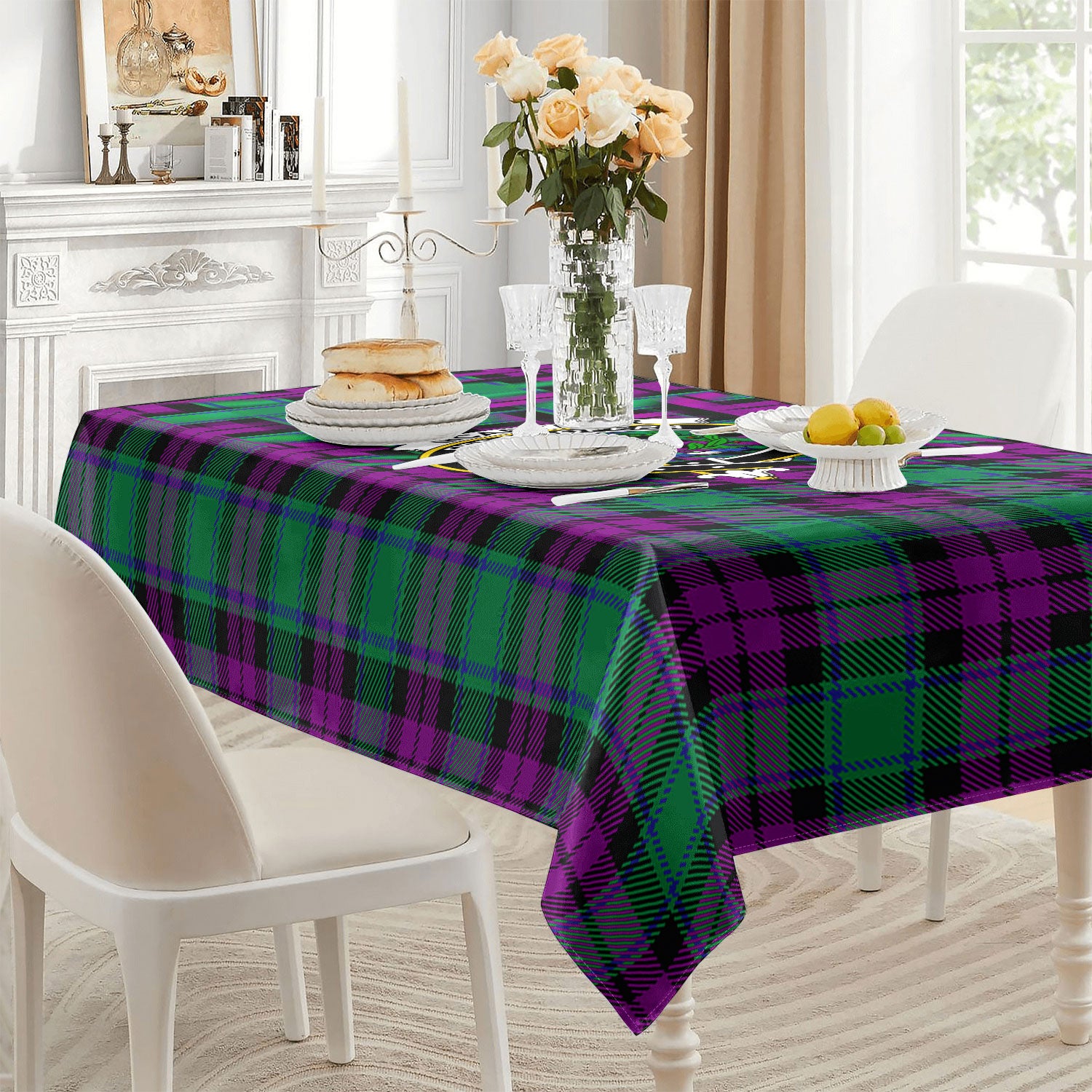McArthur - Milton Tartan Crest Tablecloth