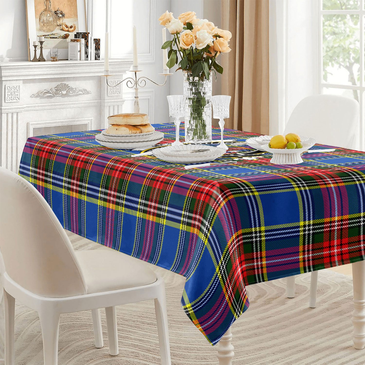 McBeth Modern Tartan Crest Tablecloth