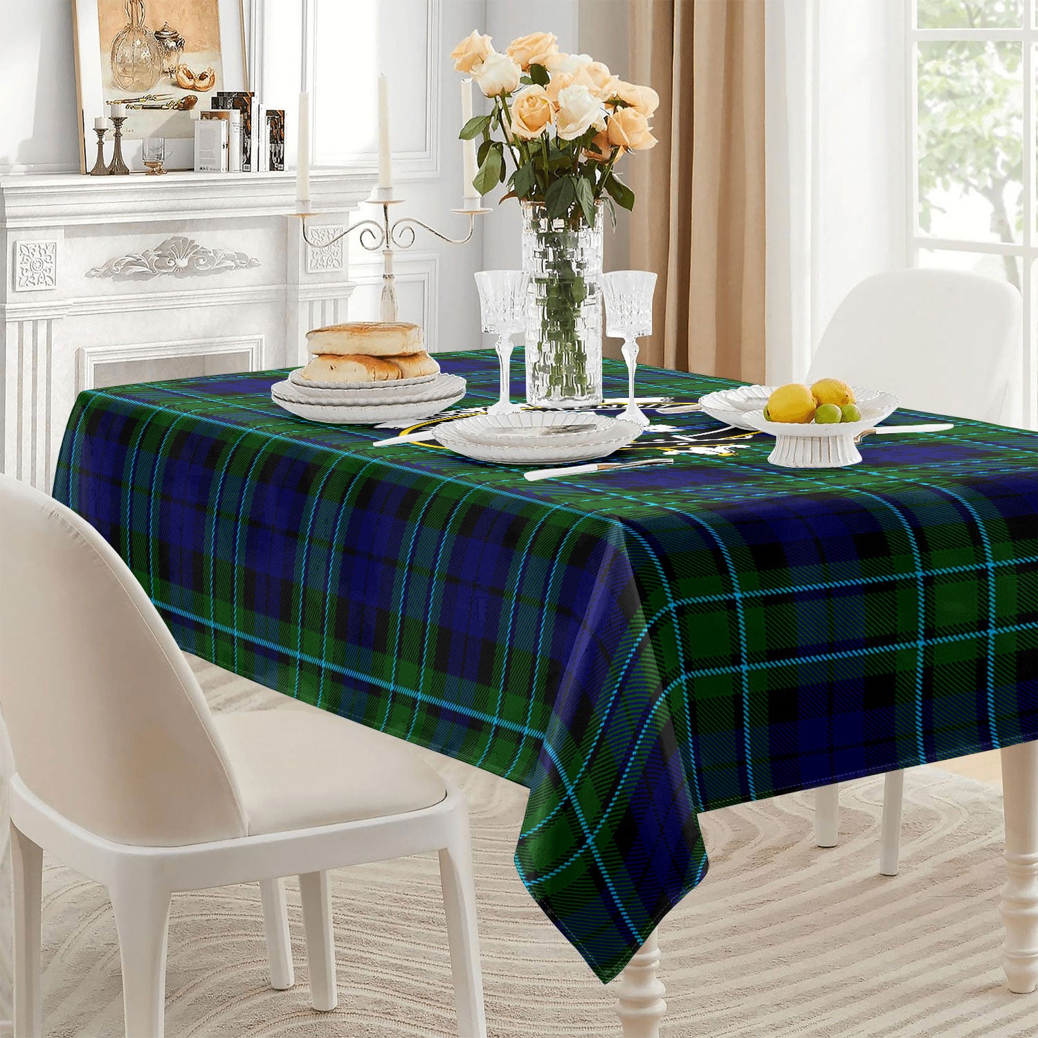 McCallum Modern Tartan Crest Tablecloth