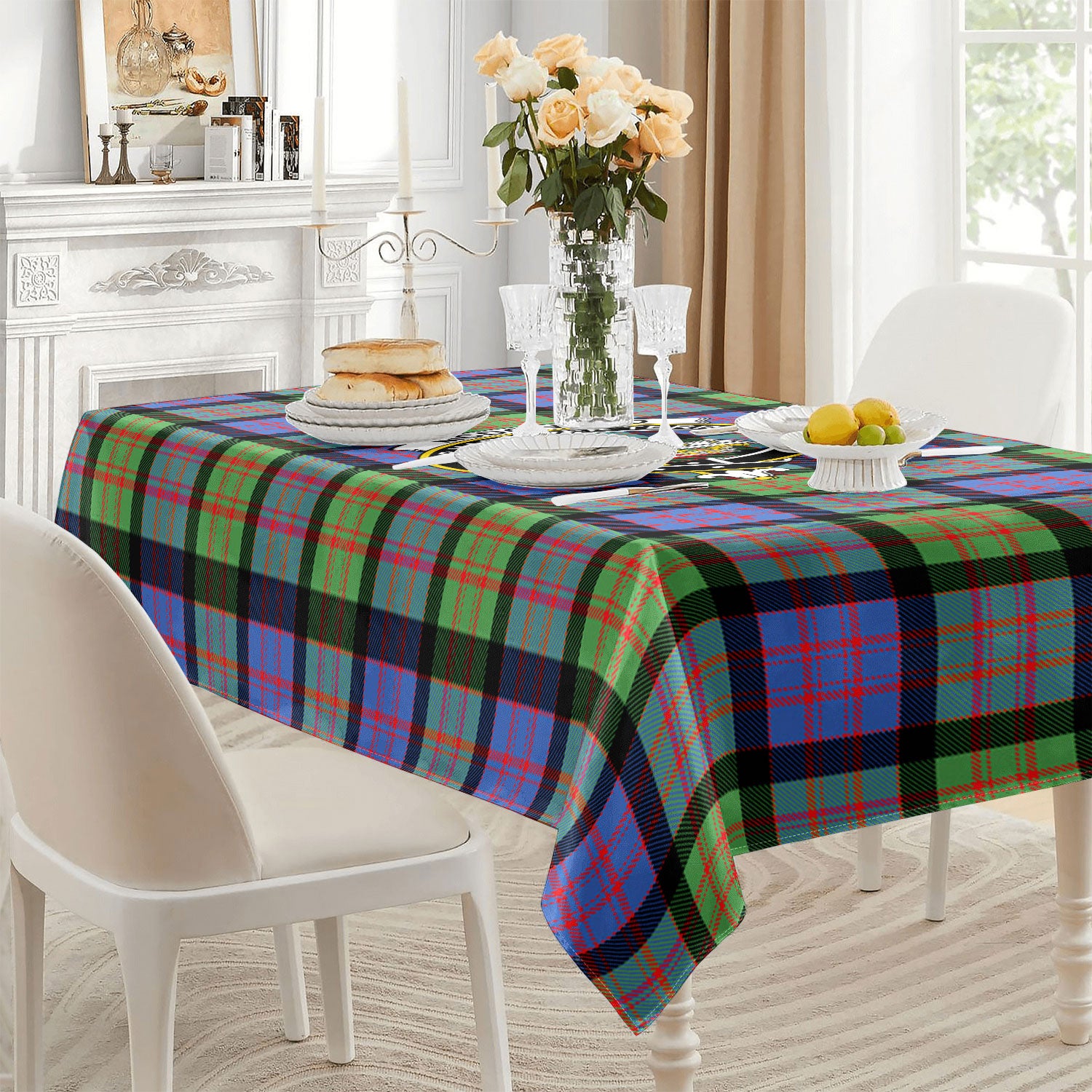 McDonald Ancient Tartan Crest Tablecloth