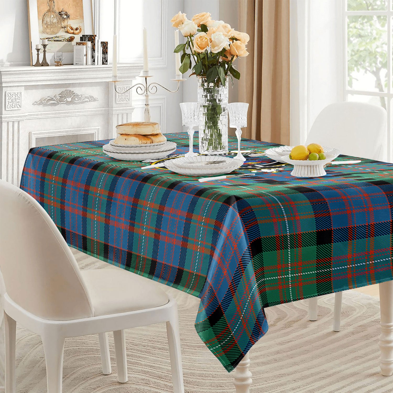 McDonnell of Glengarry Ancient Tartan Crest Tablecloth