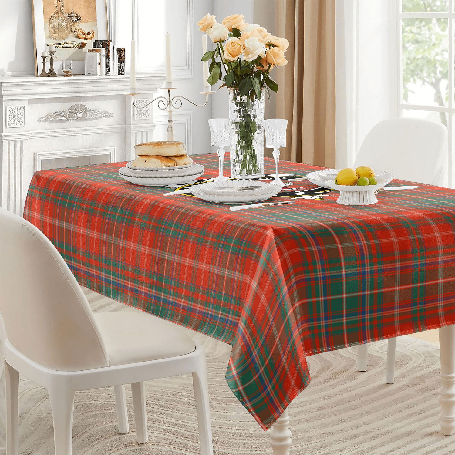 McDougall Ancient Tartan Crest Tablecloth