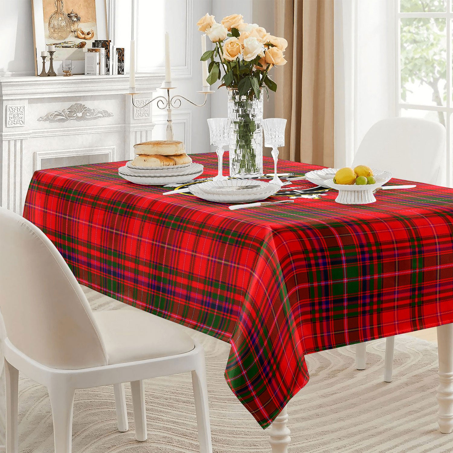 McDougall Modern Tartan Crest Tablecloth