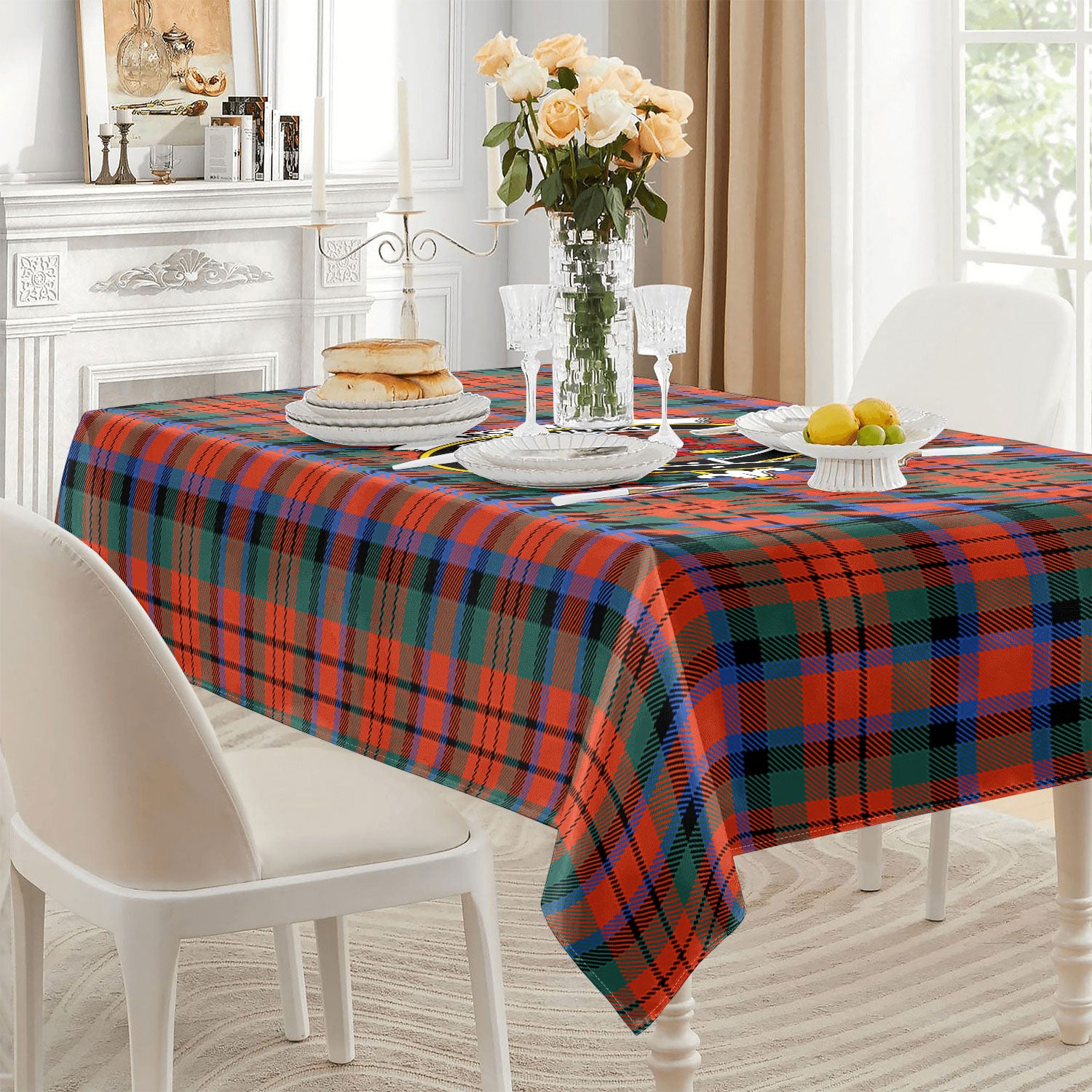 McDuff Ancient Tartan Crest Tablecloth