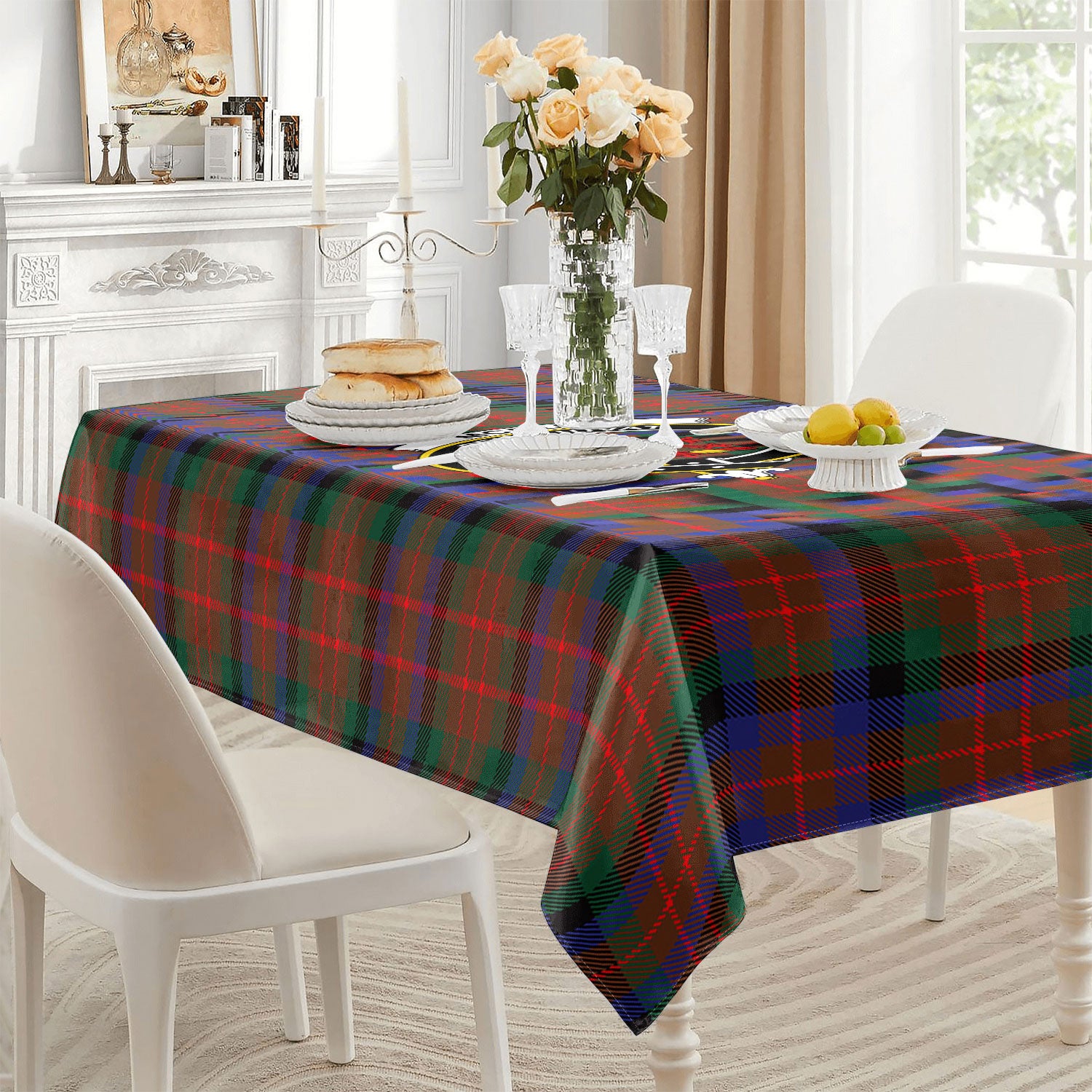 McDuff Hunting Modern Tartan Crest Tablecloth