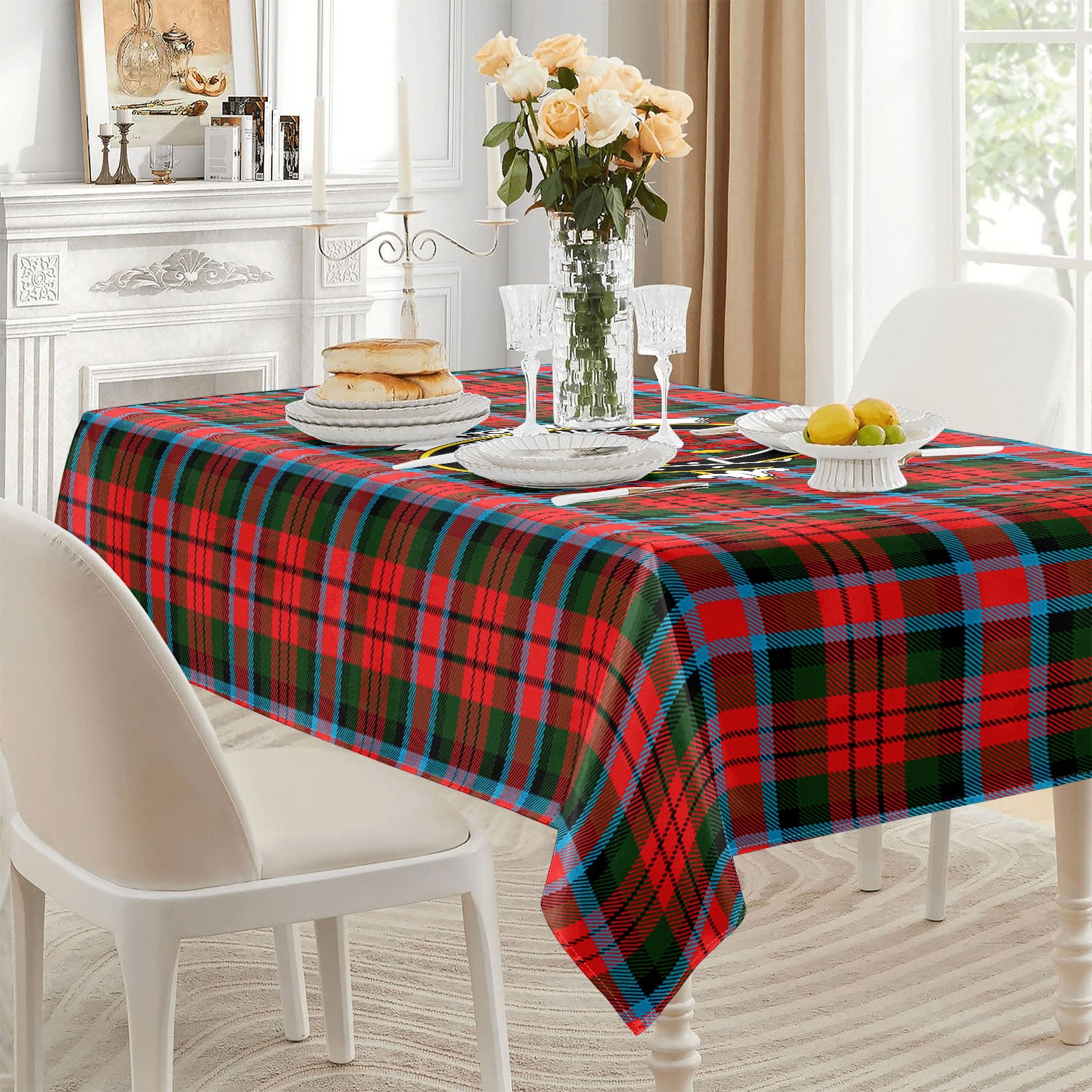 McDuff Modern Tartan Crest Tablecloth