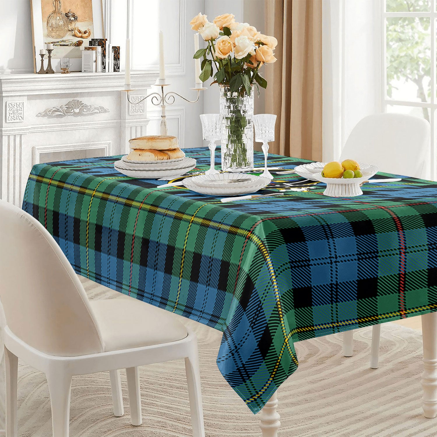 McEwan Ancient Tartan Crest Tablecloth