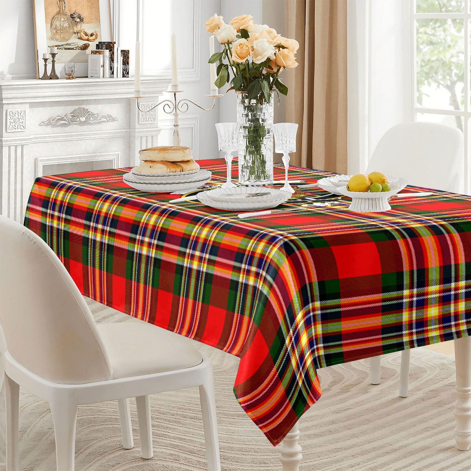 McGill Modern Tartan Crest Tablecloth