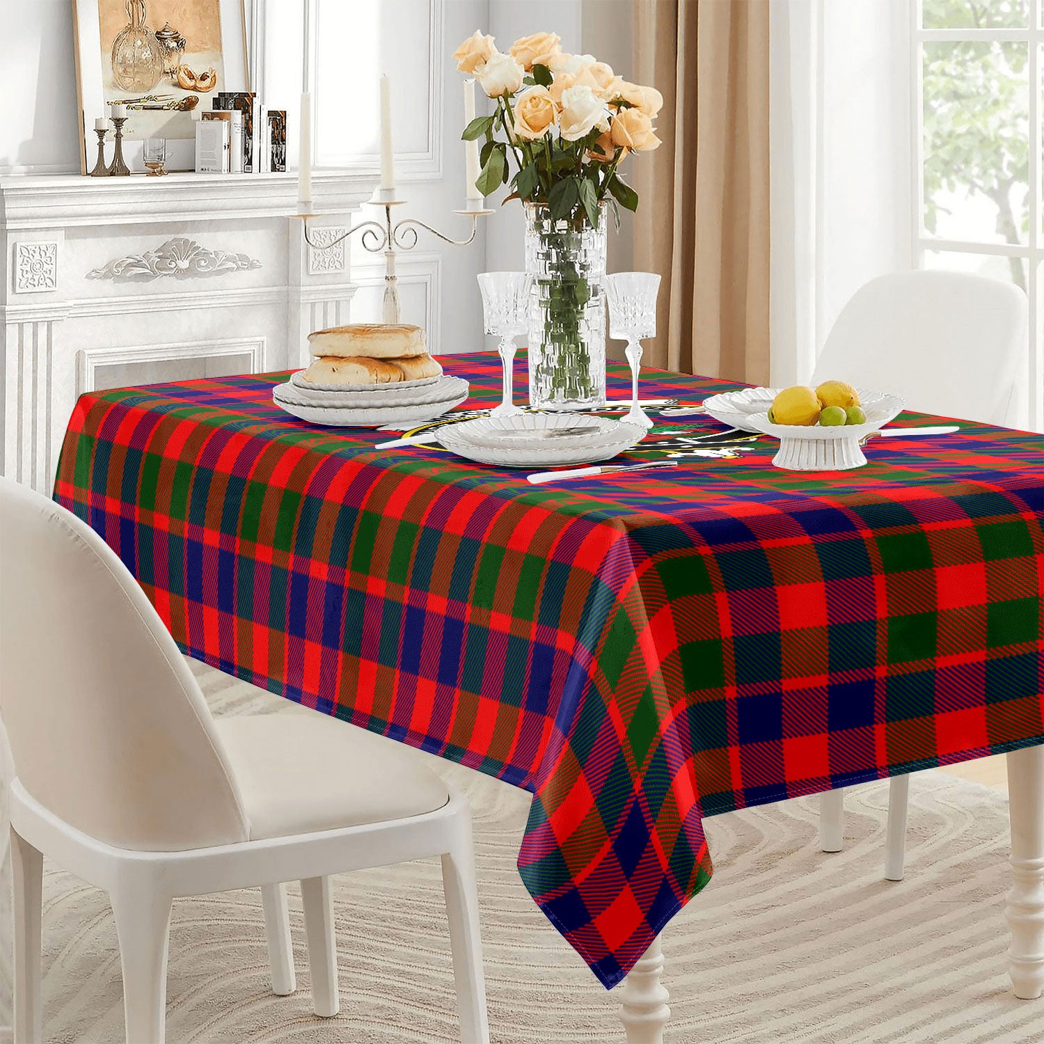 McGowan Tartan Crest Tablecloth