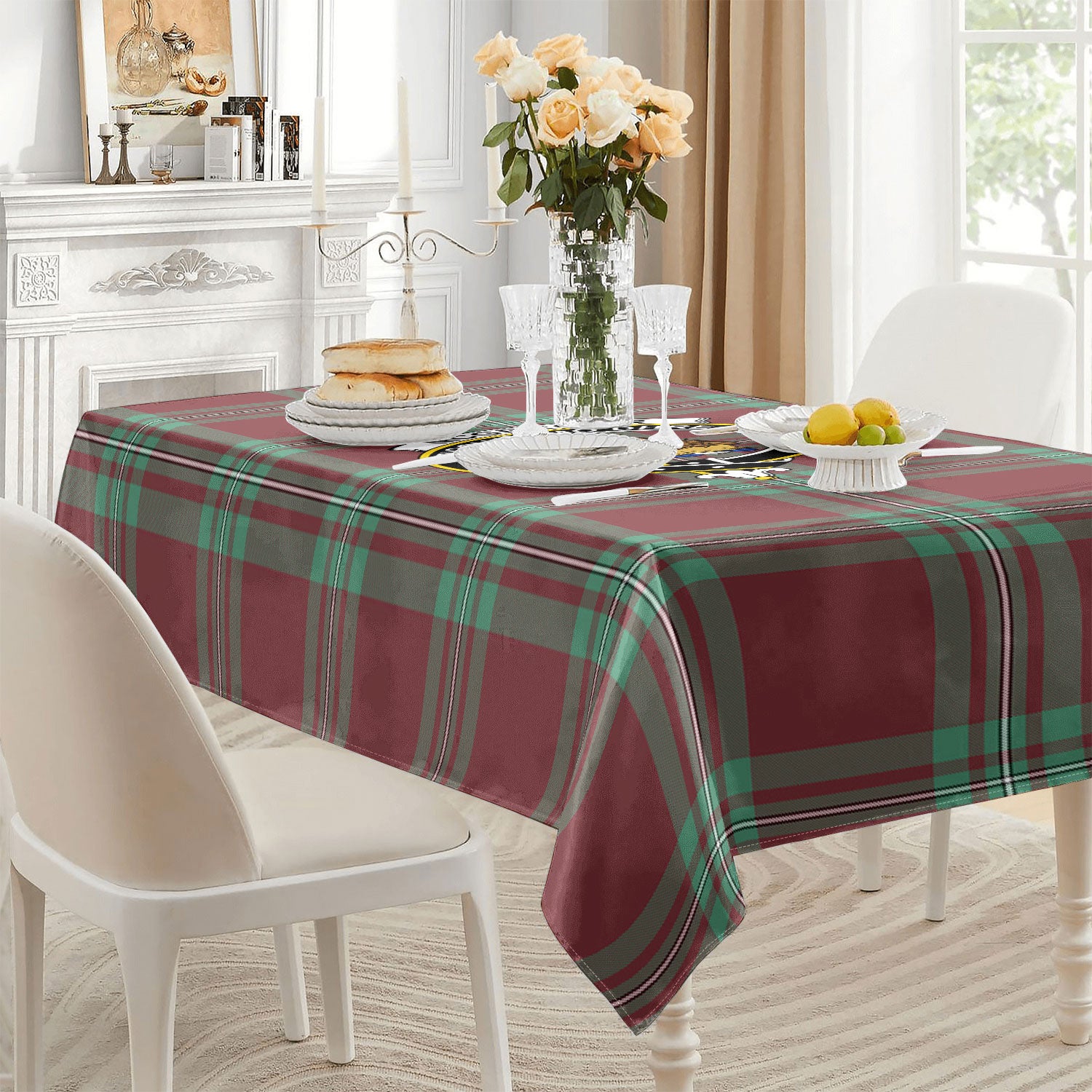 McGregor Hunting Ancient Tartan Crest Tablecloth