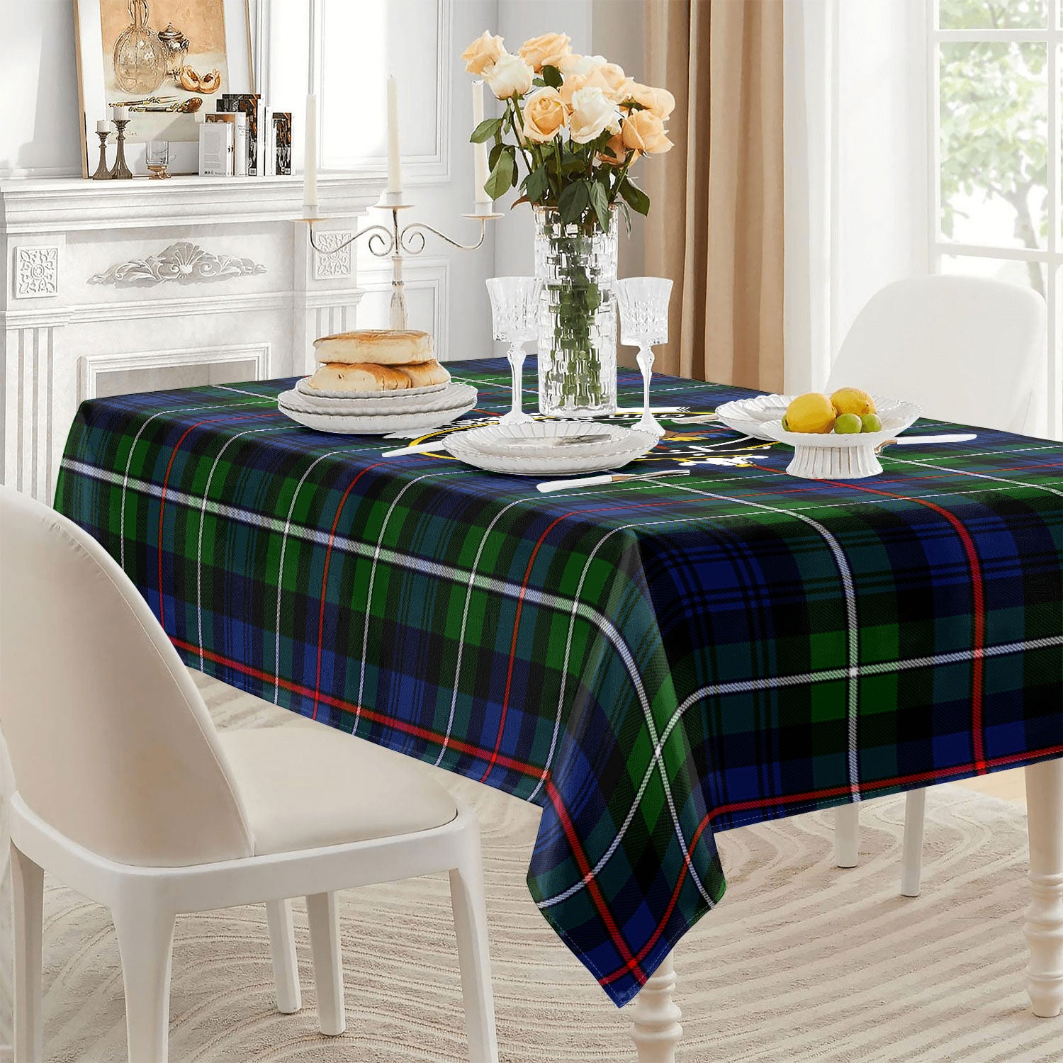 McKenzie Modern Tartan Crest Tablecloth
