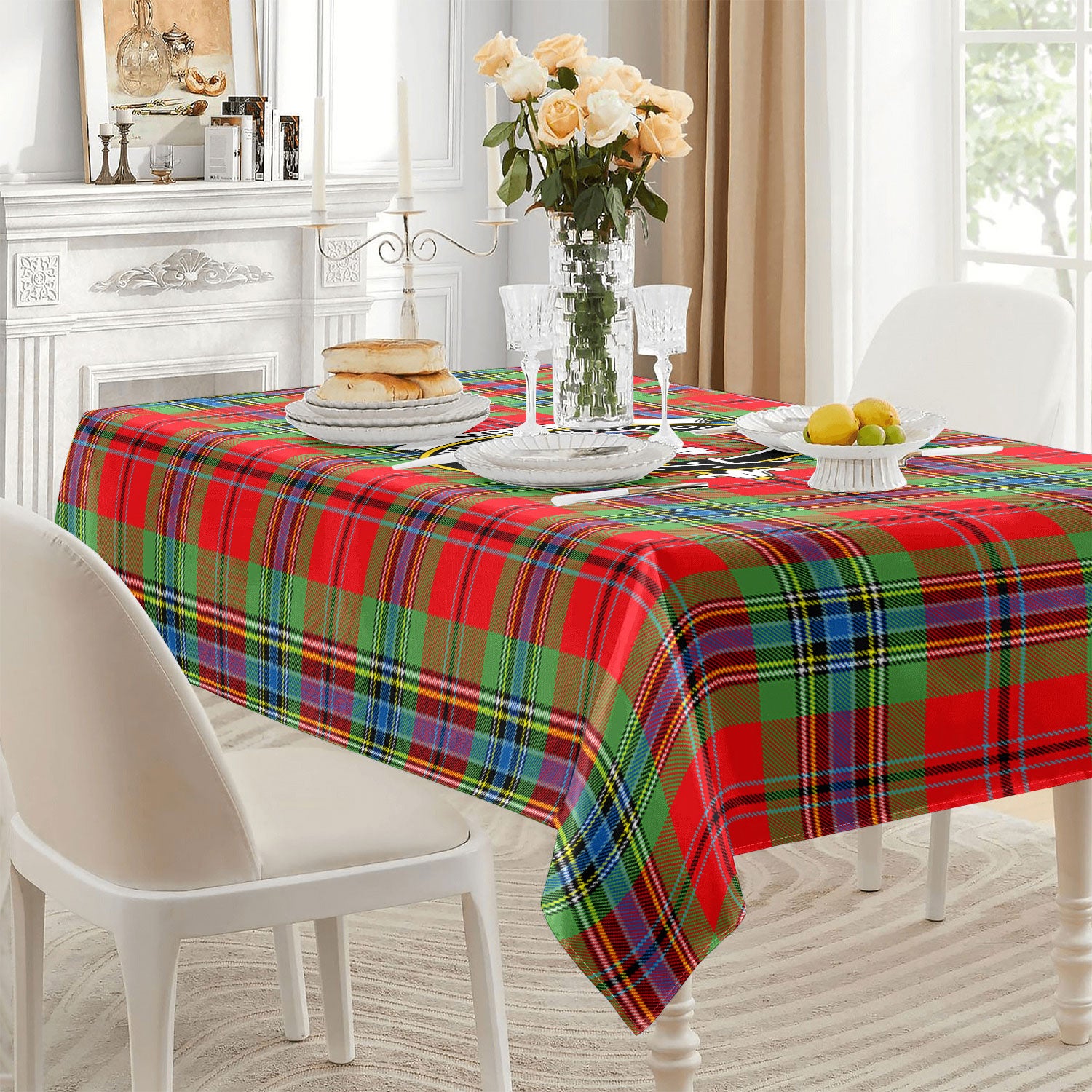 McLean of Duart Modern Tartan Crest Tablecloth