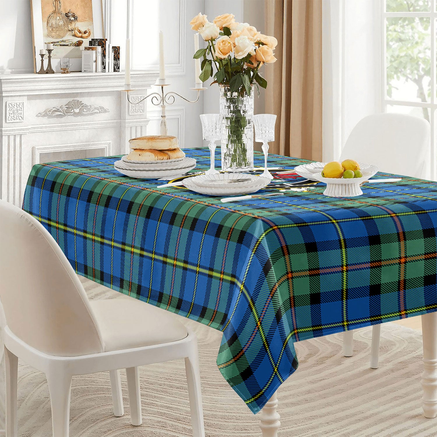 McLeod of Harris Ancient Tartan Crest Tablecloth