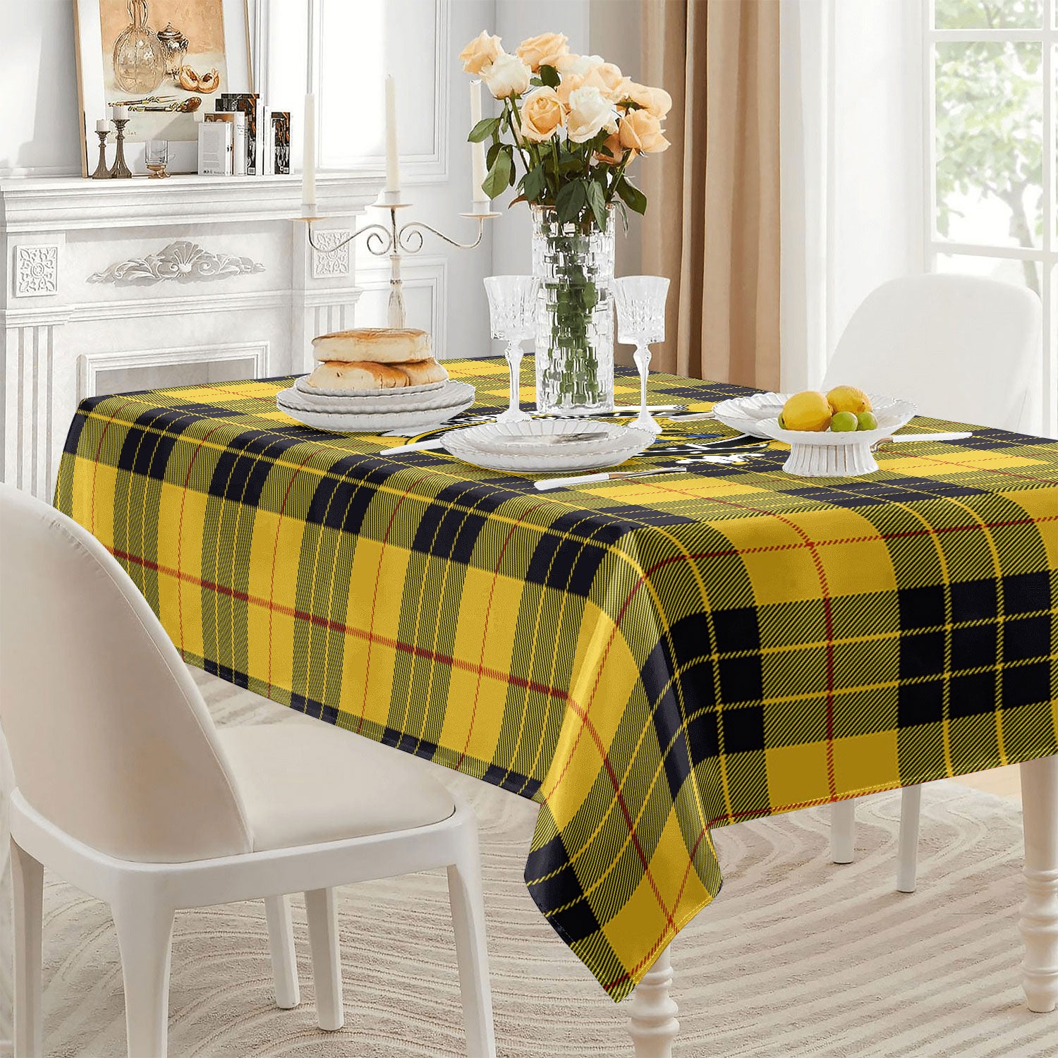 McLeod of Lewis Ancient Tartan Crest Tablecloth