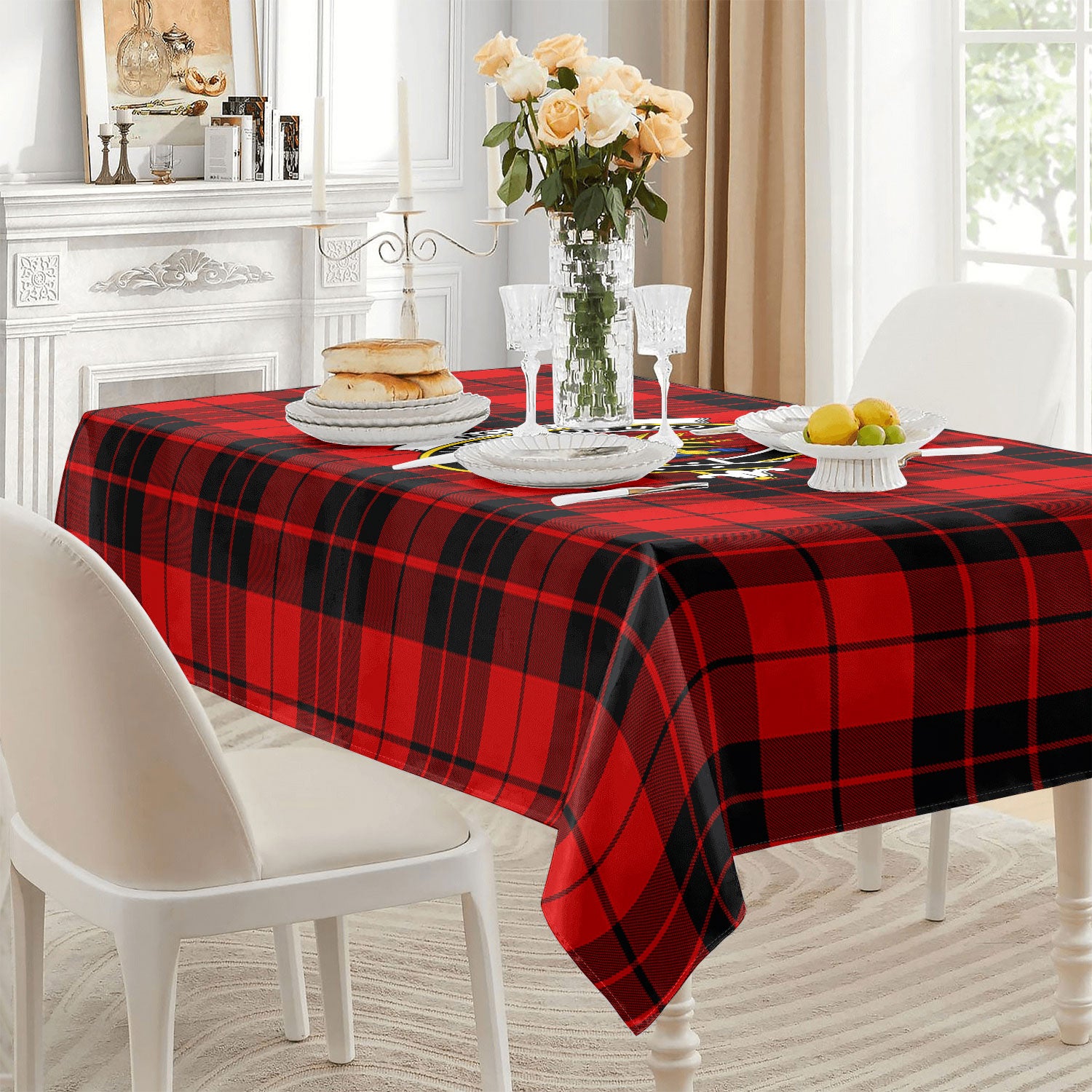 McLeod of Raasay Tartan Crest Tablecloth