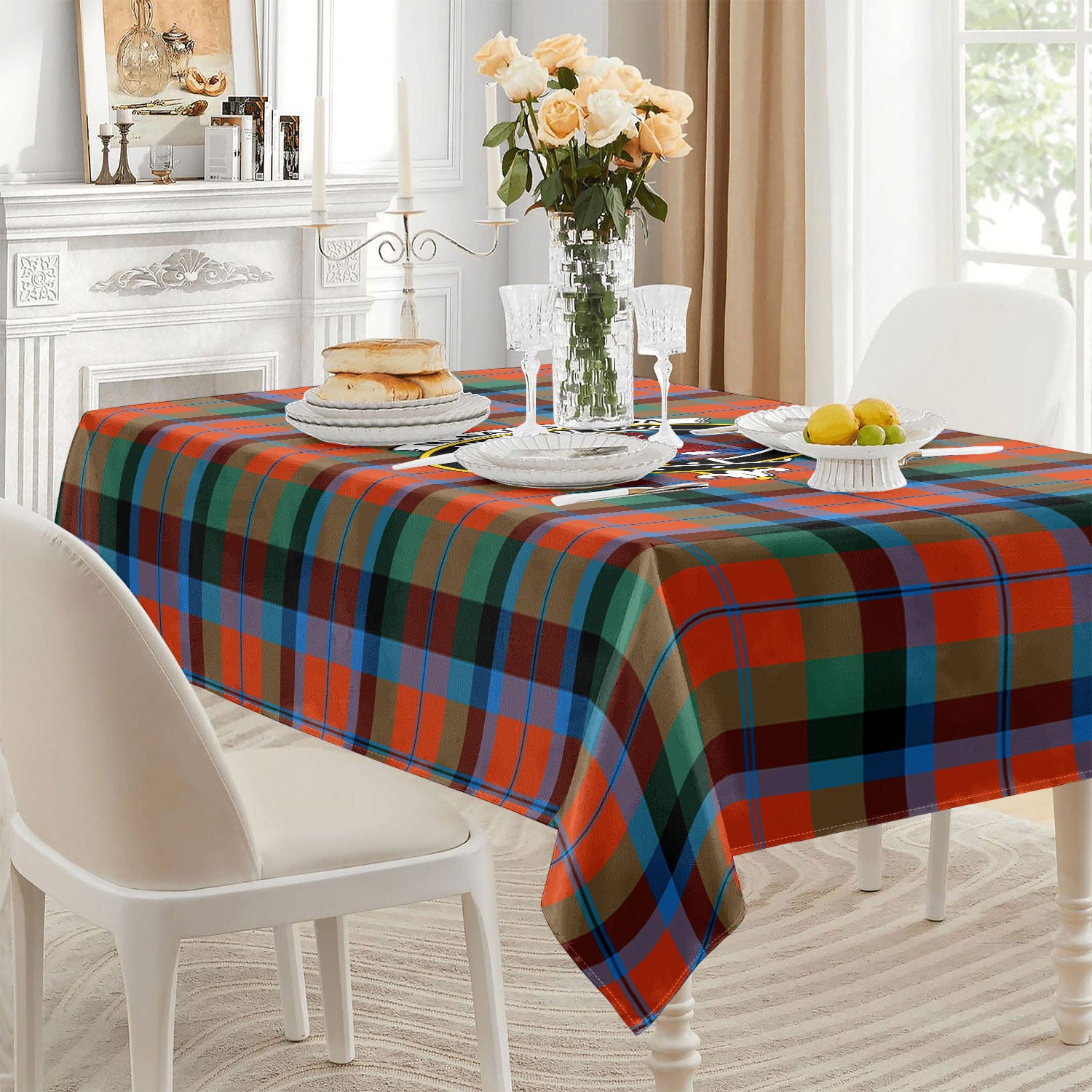 McNaughton Ancient Tartan Crest Tablecloth