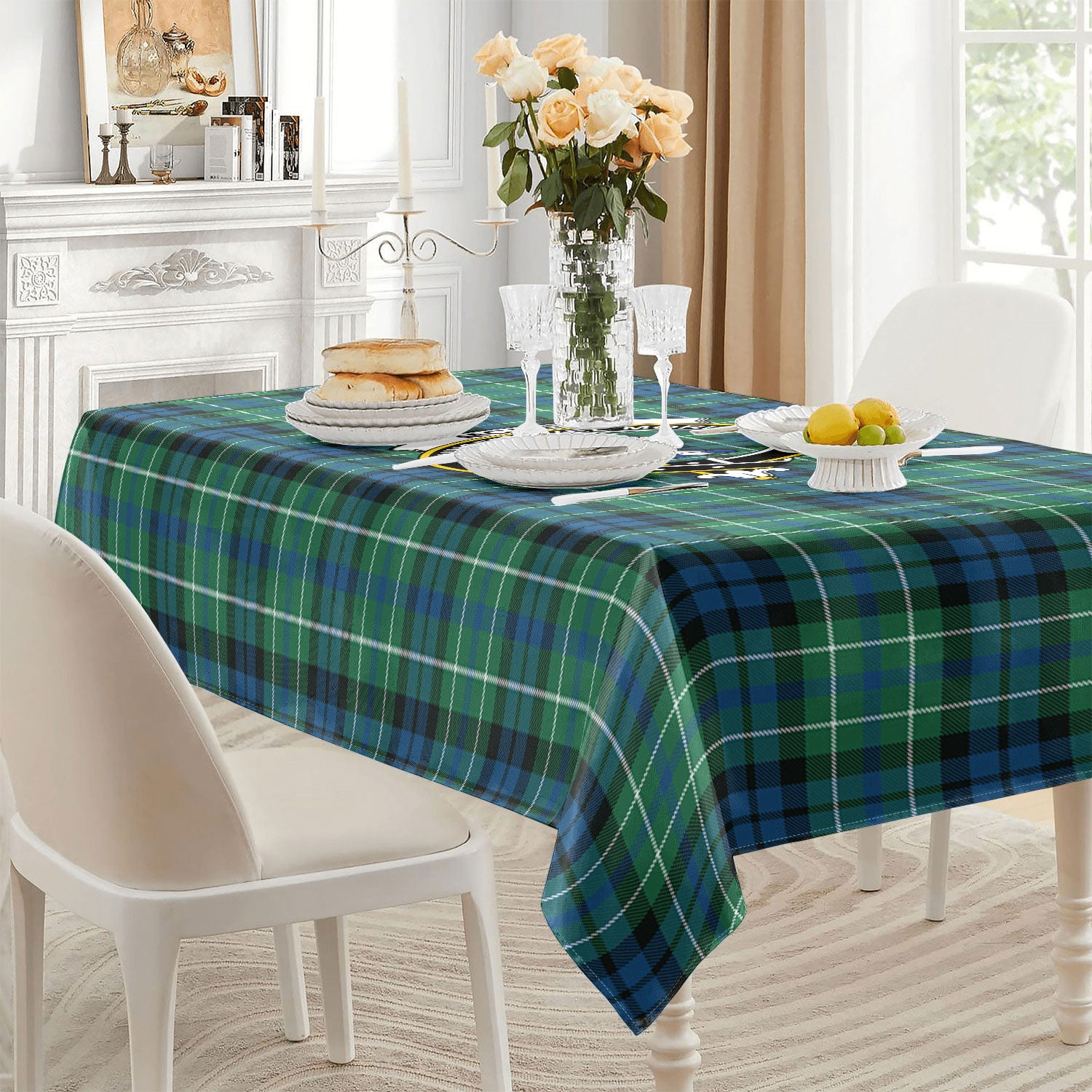 McNeil of Colonsay Ancient Tartan Crest Tablecloth
