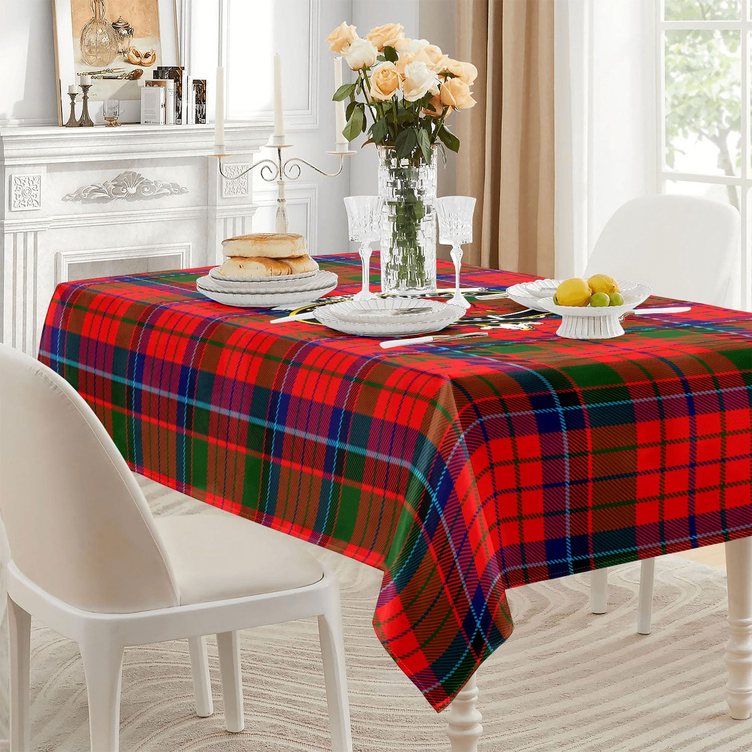 McNicol (of Scorrybreac) Tartan Crest Tablecloth