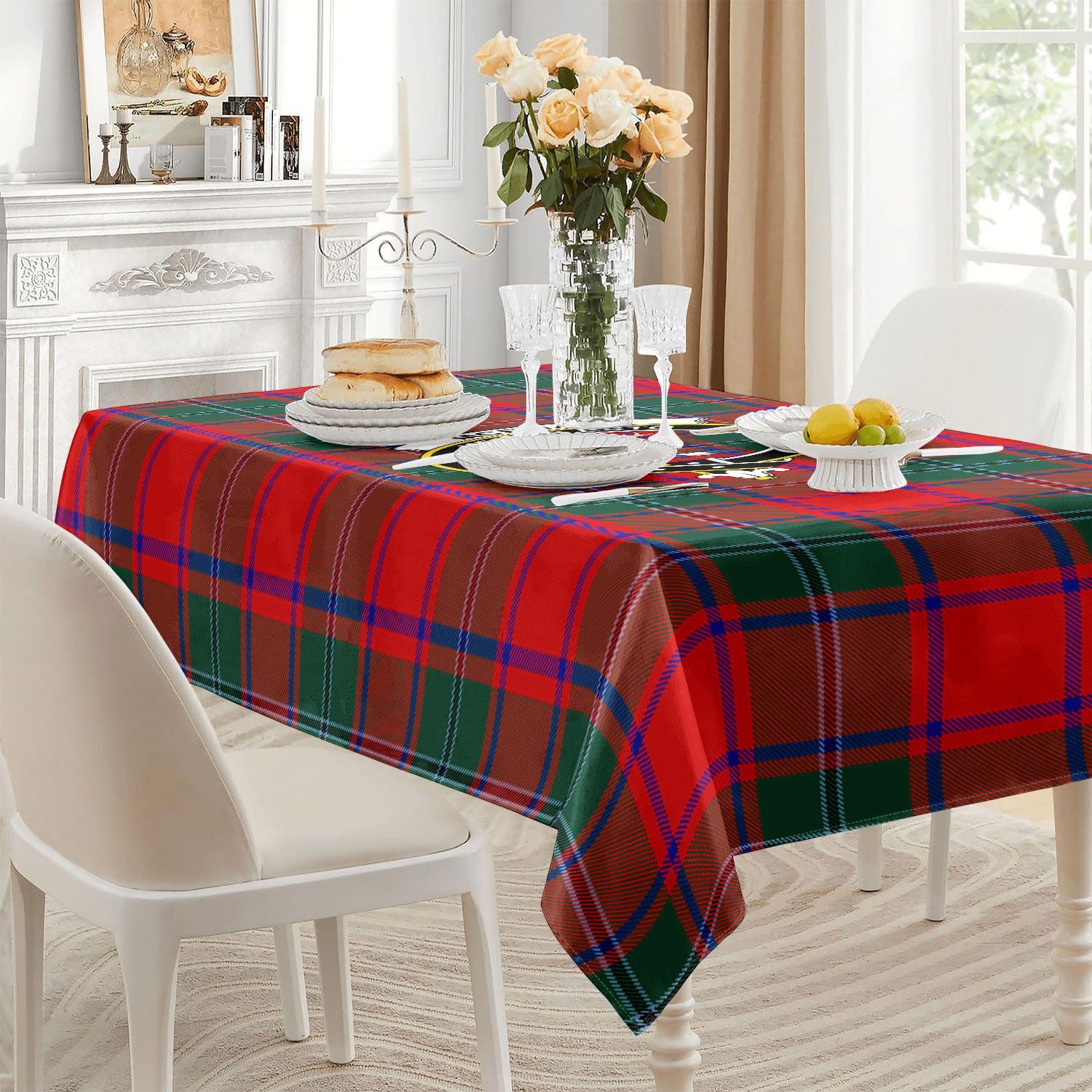 McPhail Clan Tartan Crest Tablecloth