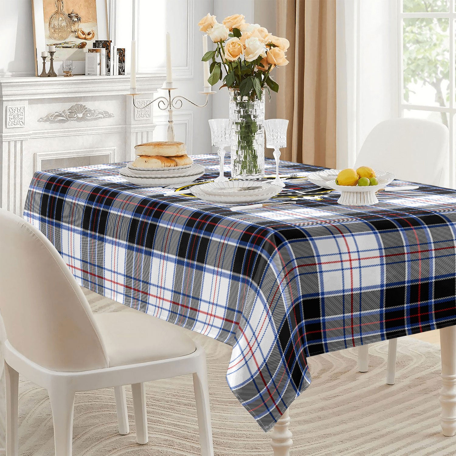 McRae Dress Modern Tartan Crest Tablecloth