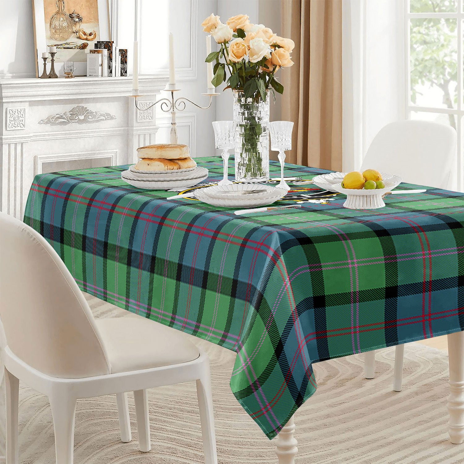 McThomas Ancient Tartan Crest Tablecloth