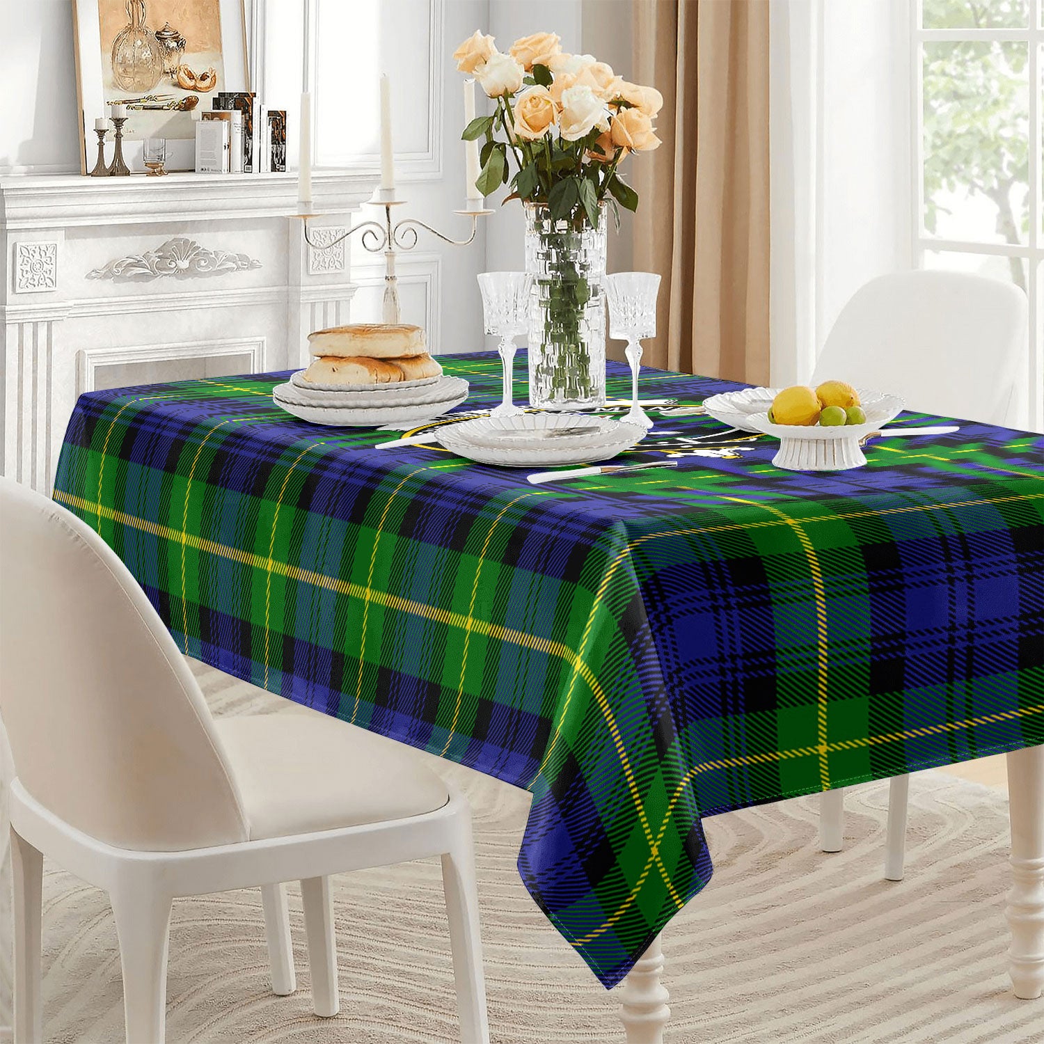 Meldrum Tartan Crest Tablecloth