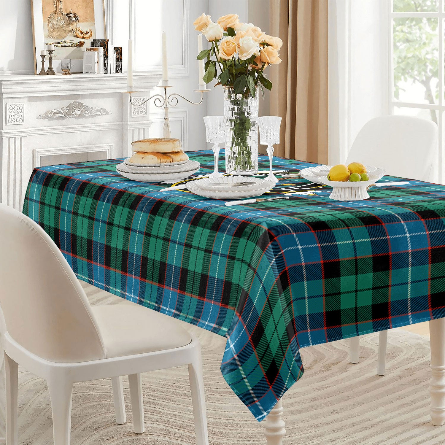 Mitchell Ancient Tartan Crest Tablecloth