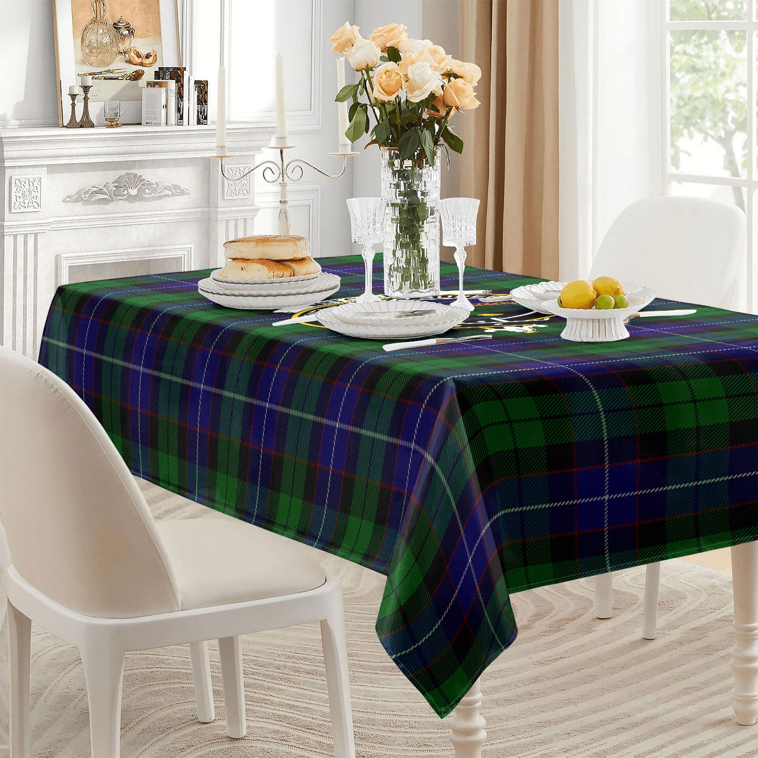 Mitchell Tartan Crest Tablecloth