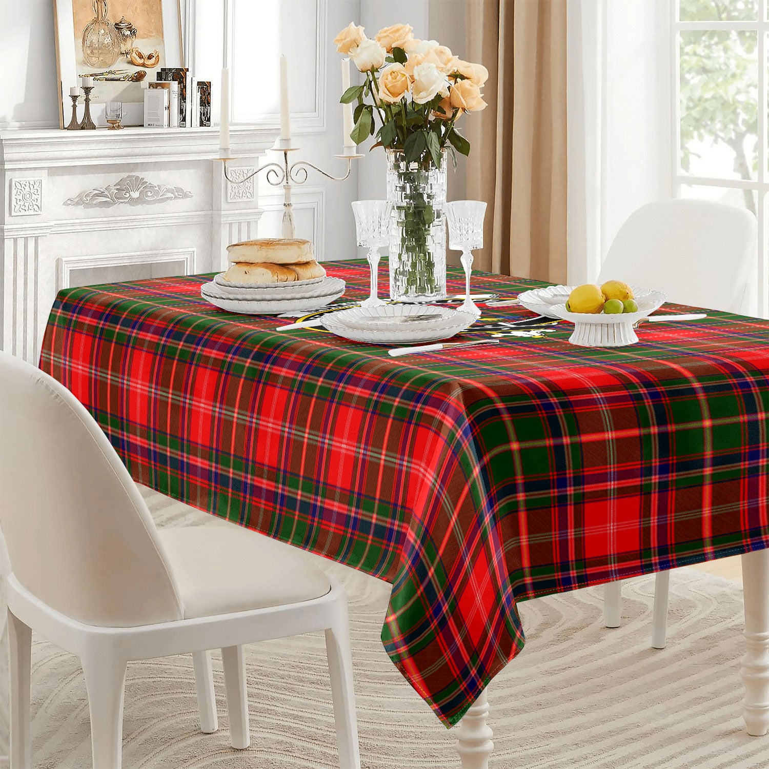 Somerville Tartan Crest Tablecloth