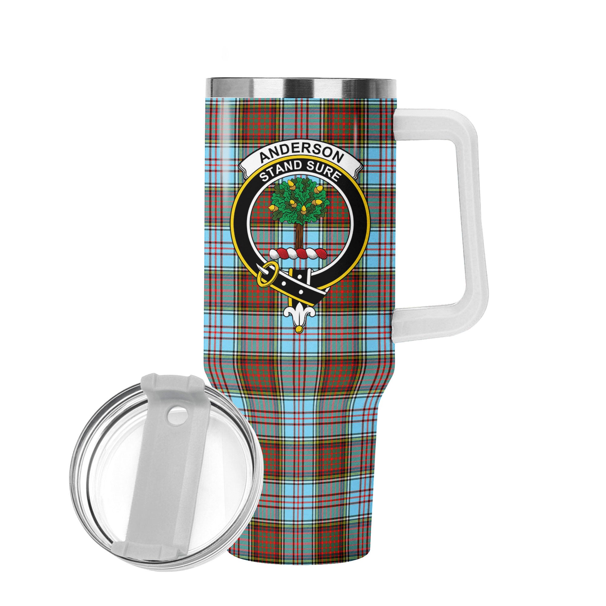 Anderson Ancient Tartan Crest 40 oz Insulated Tumbler with Handle