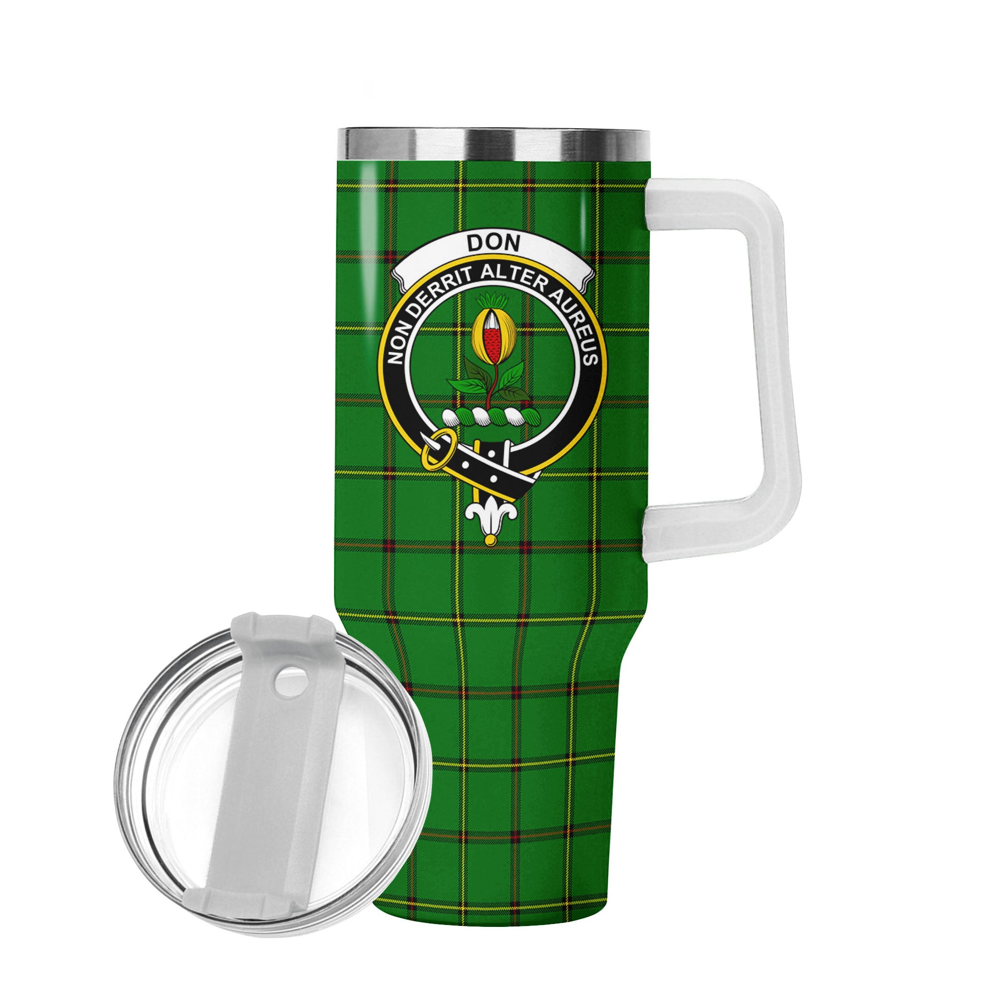 Don Tartan Crest 40 oz Insulated Tumbler with Handle