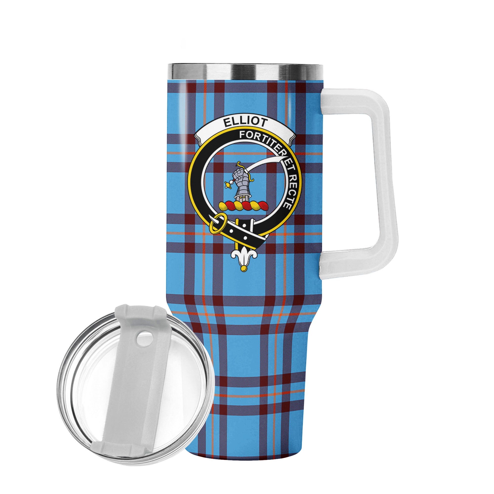 Elliot Ancient Tartan Crest 40 oz Insulated Tumbler with Handle