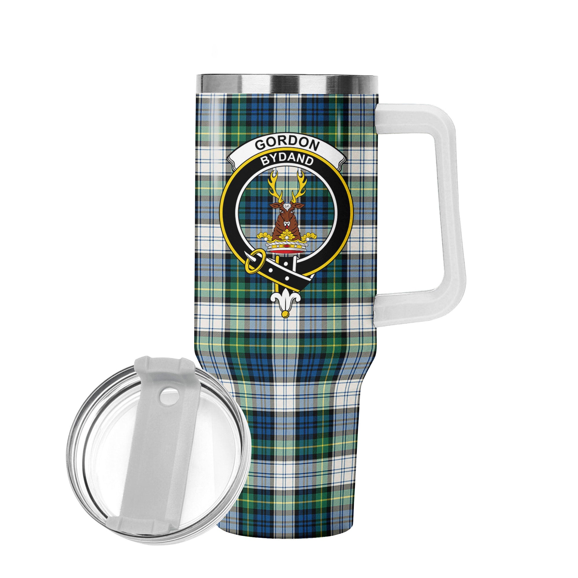 Gordon Dress Ancient Tartan Crest 40 oz Insulated Tumbler with Handle