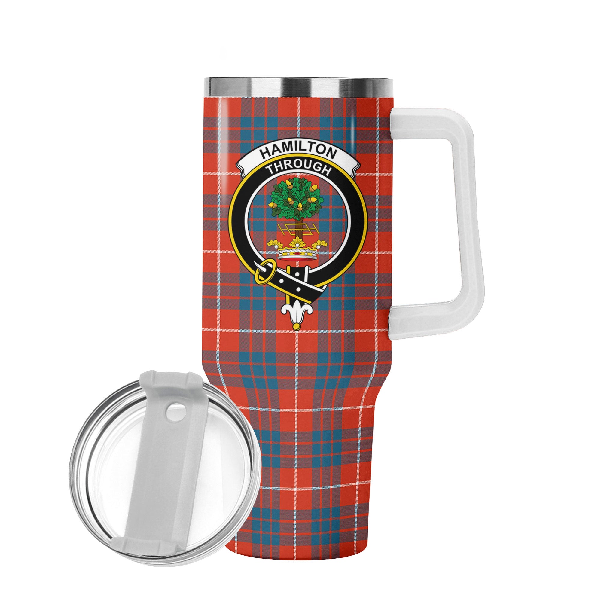 Hamilton Ancient Tartan Crest 40 oz Insulated Tumbler with Handle