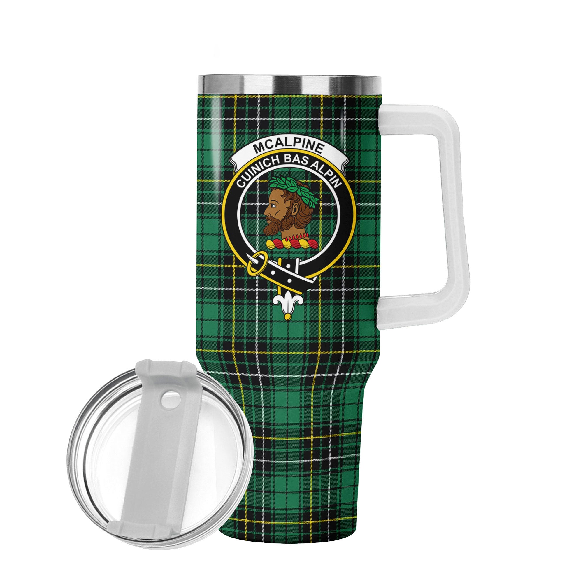 McAlpine Ancient Tartan Crest 40 oz Insulated Tumbler with Handle