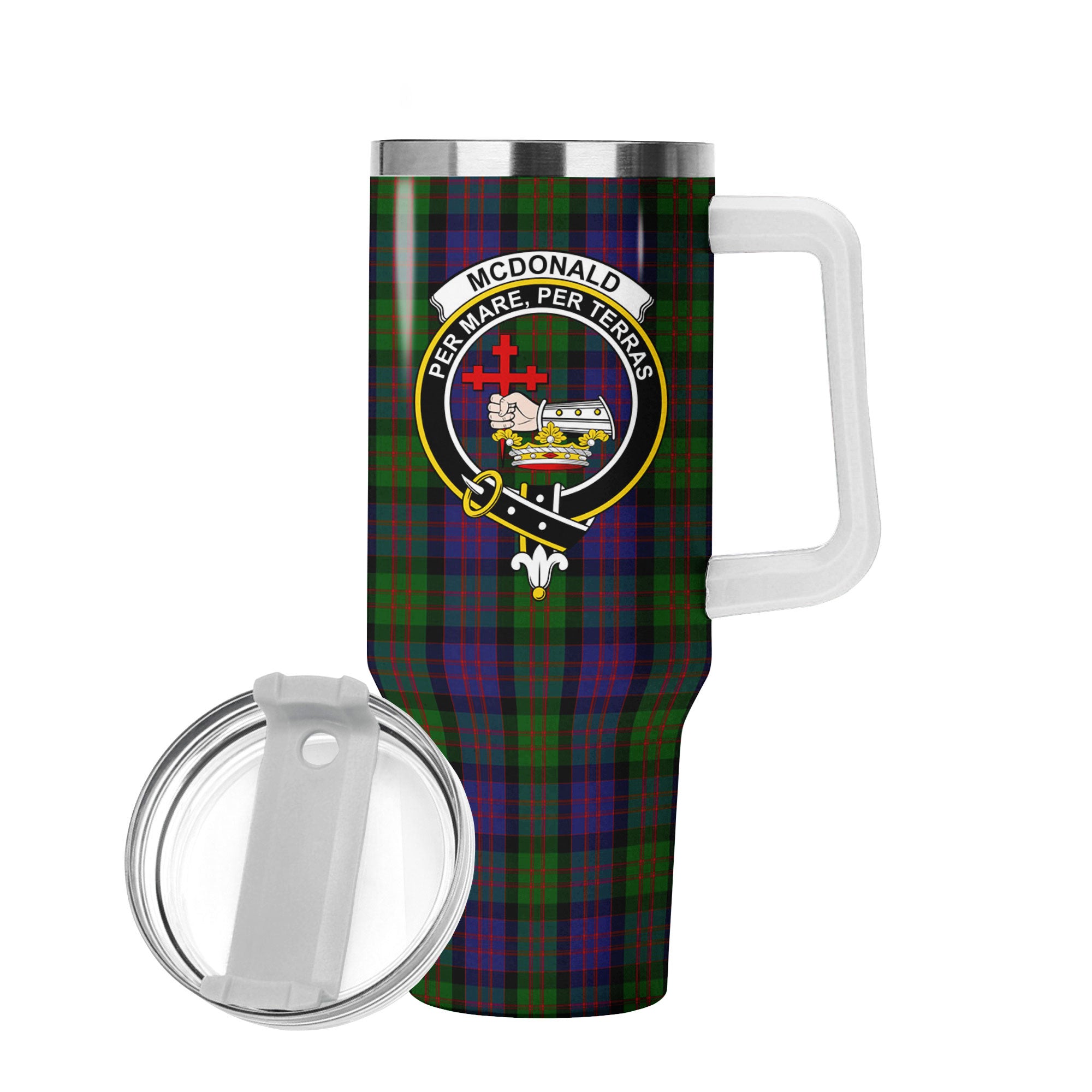 McDonald Tartan Crest 40 oz Insulated Tumbler with Handle