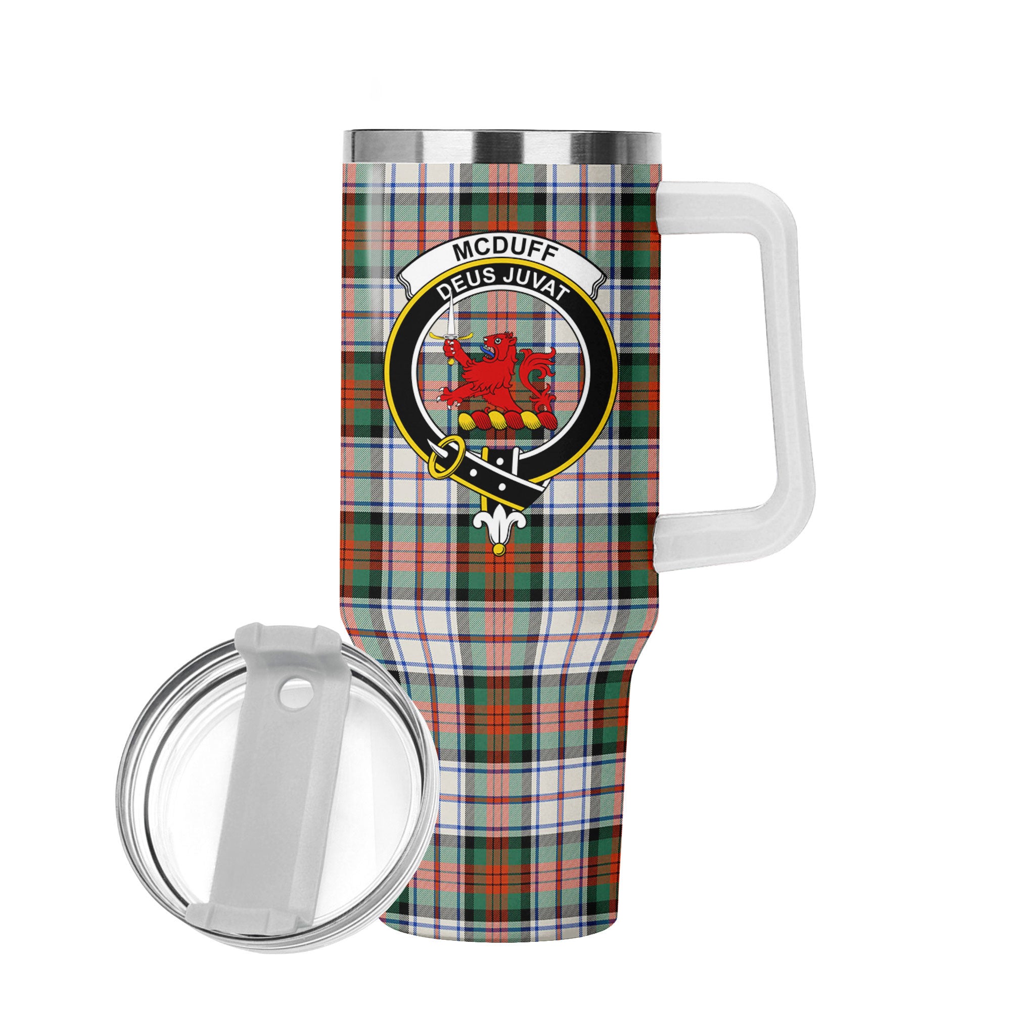 McDuff Dress Ancient Tartan Crest 40 oz Insulated Tumbler with Handle