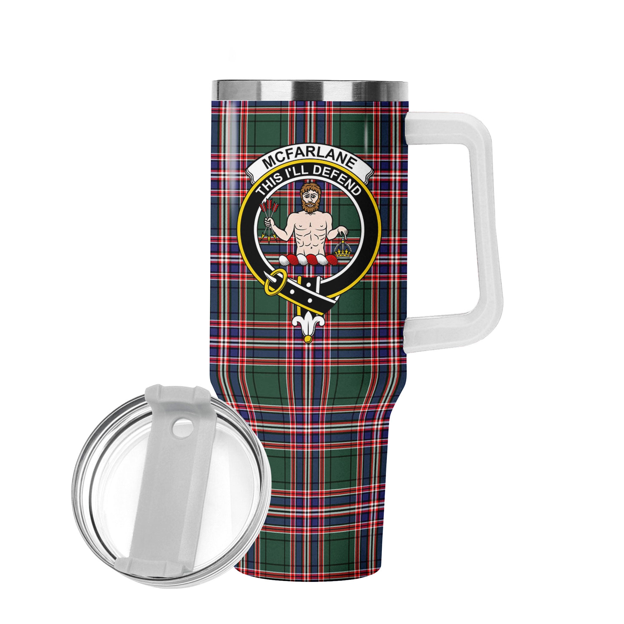 McFarlane Hunting Modern Tartan Crest 40 oz Insulated Tumbler with Handle