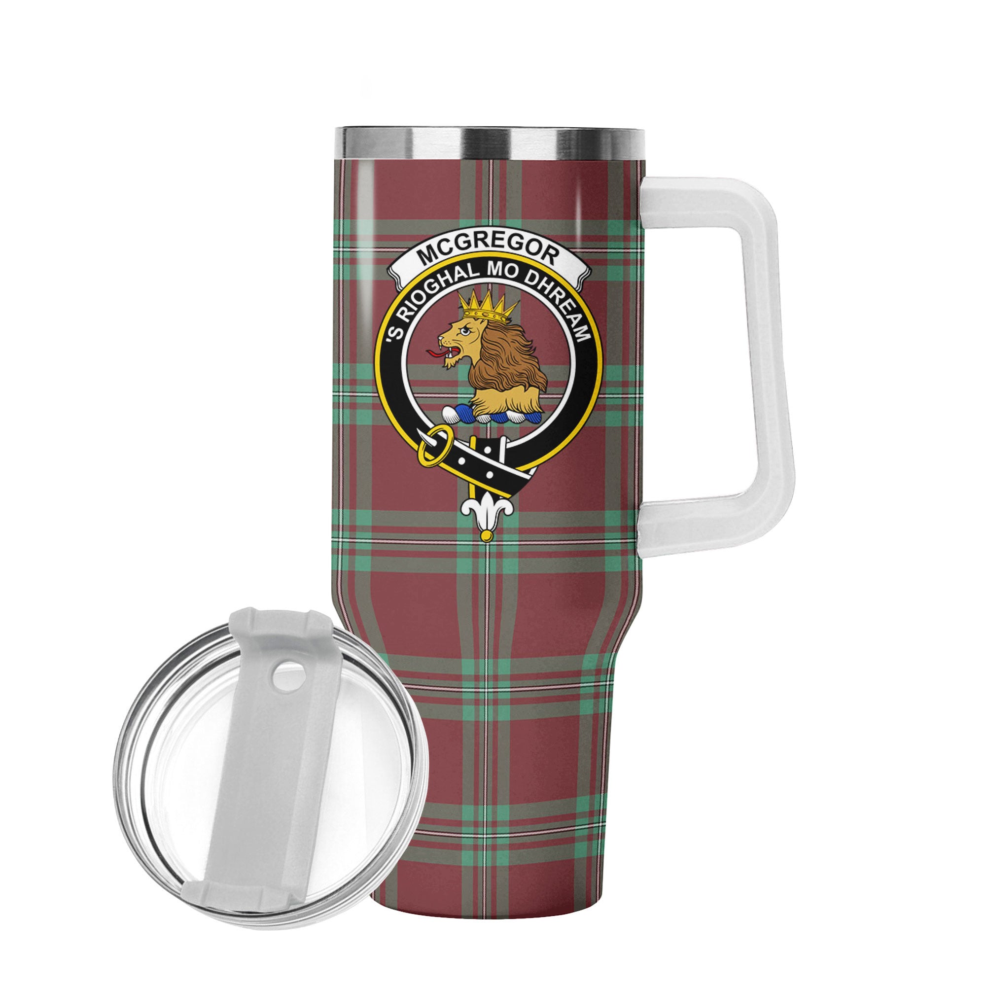McGregor Hunting Ancient Tartan Crest 40 oz Insulated Tumbler with Handle